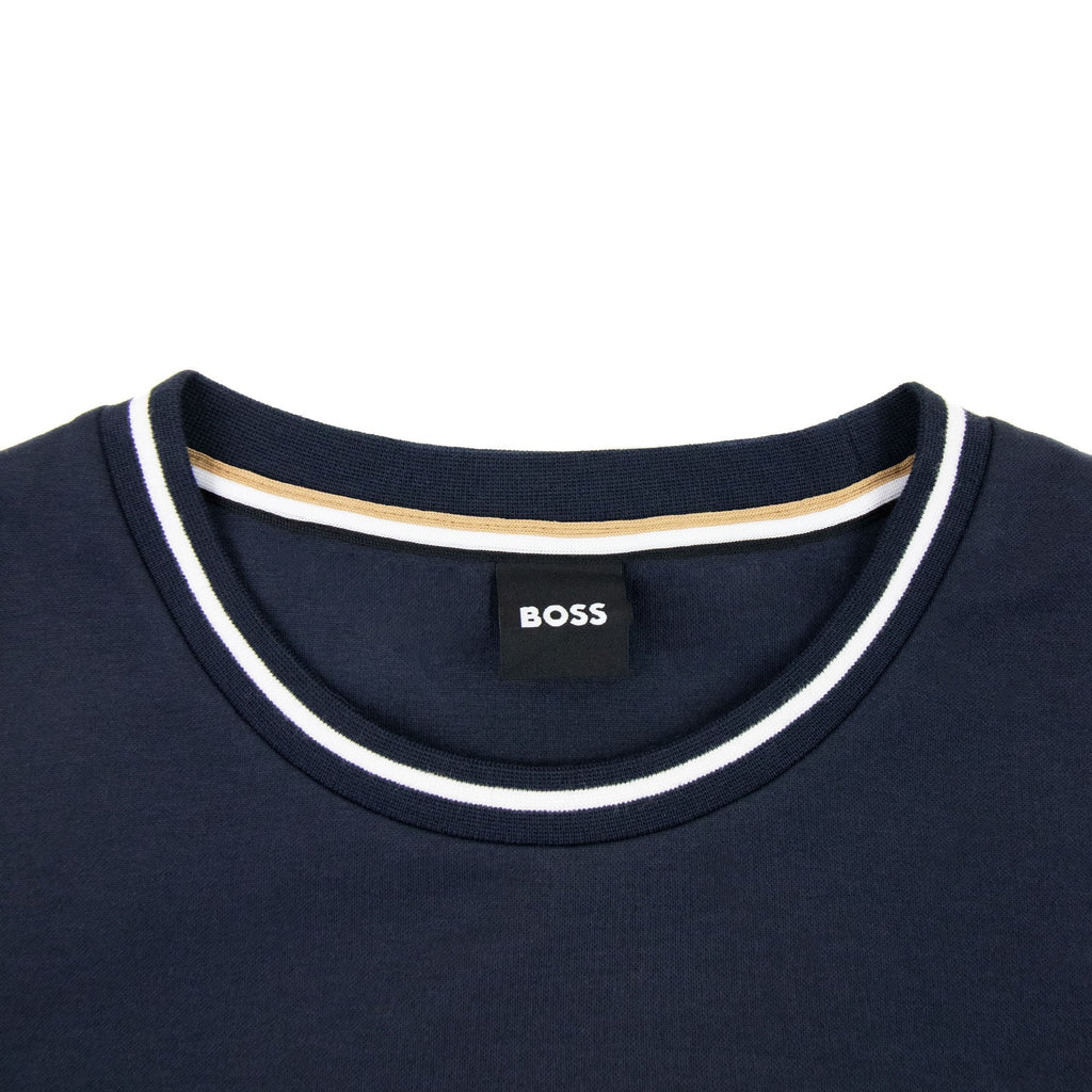 Hugo Boss Contrast Insert Logo Tracksuit Sweatshirt Dark Navy 403
