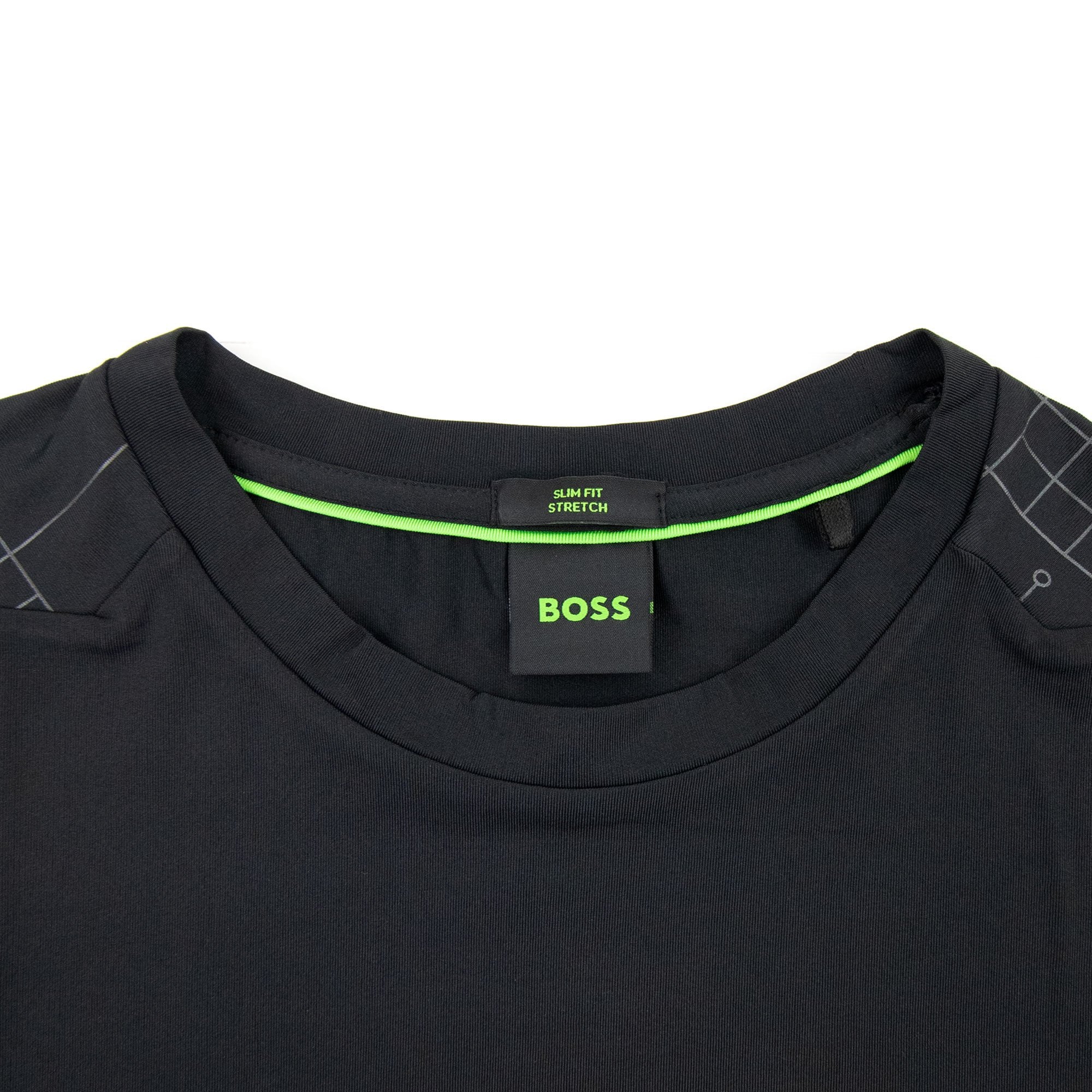 Hugo Boss Tee Active Glow Effect Logo T Shirt Black 001