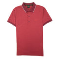 Hugo Boss Paule 4 Slim Fit Branded Placket Polo Burgundy 654