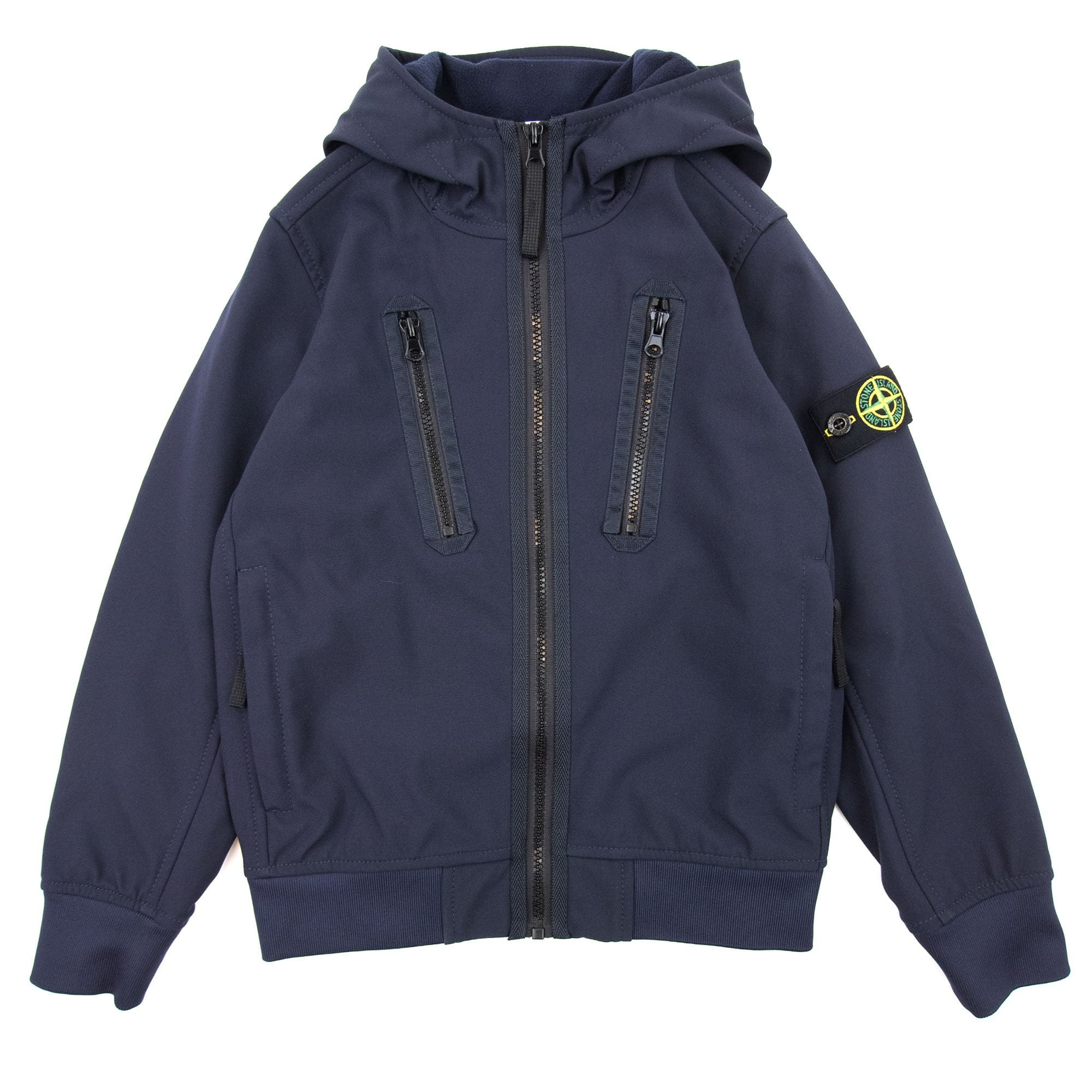 Stone Island Junior Q0130 E.dye Technology Soft Shell R Jacket Navy V0020