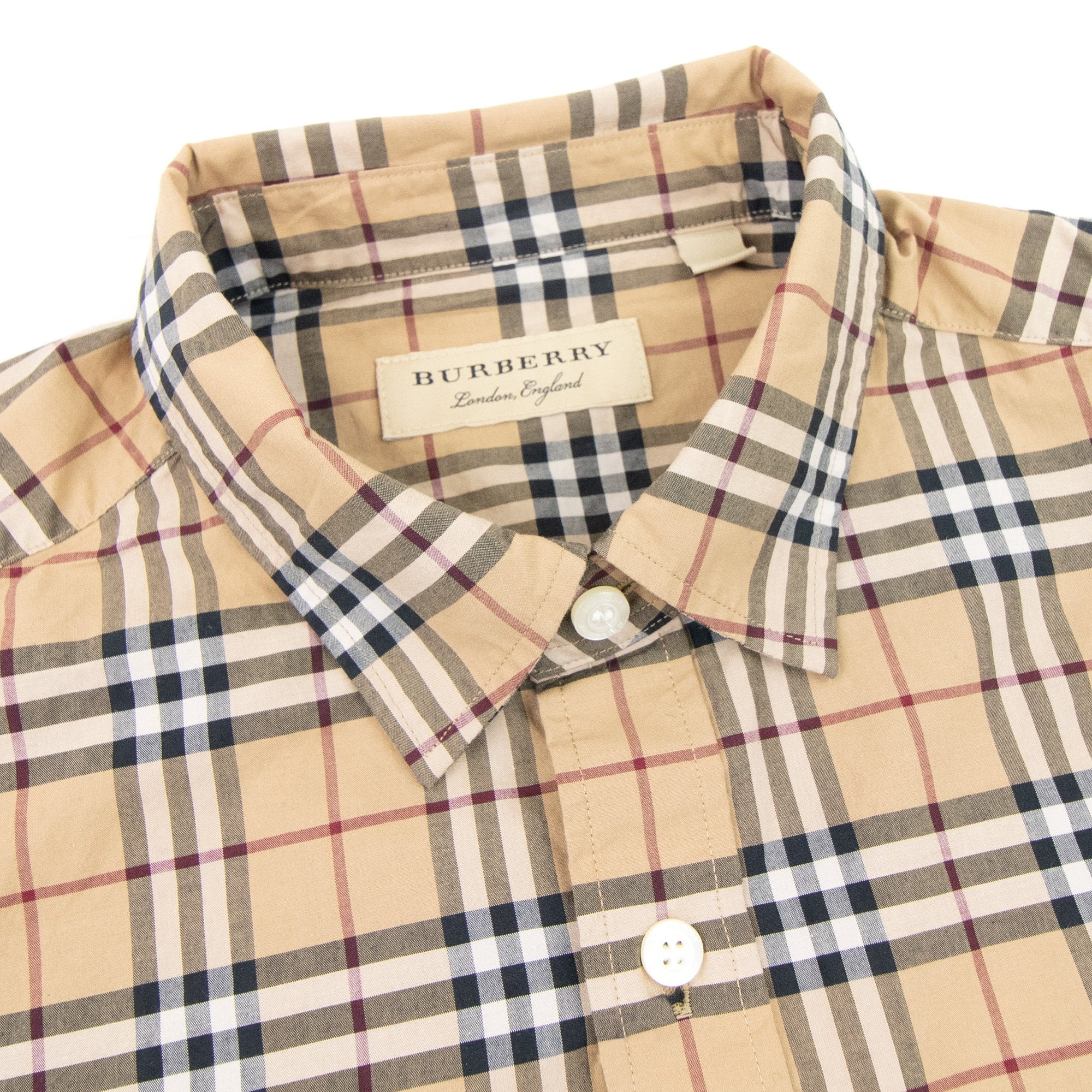 burberry long sleeve dress shirt Long-sleeve Cotton Polo Shirt in Clay brown - Men