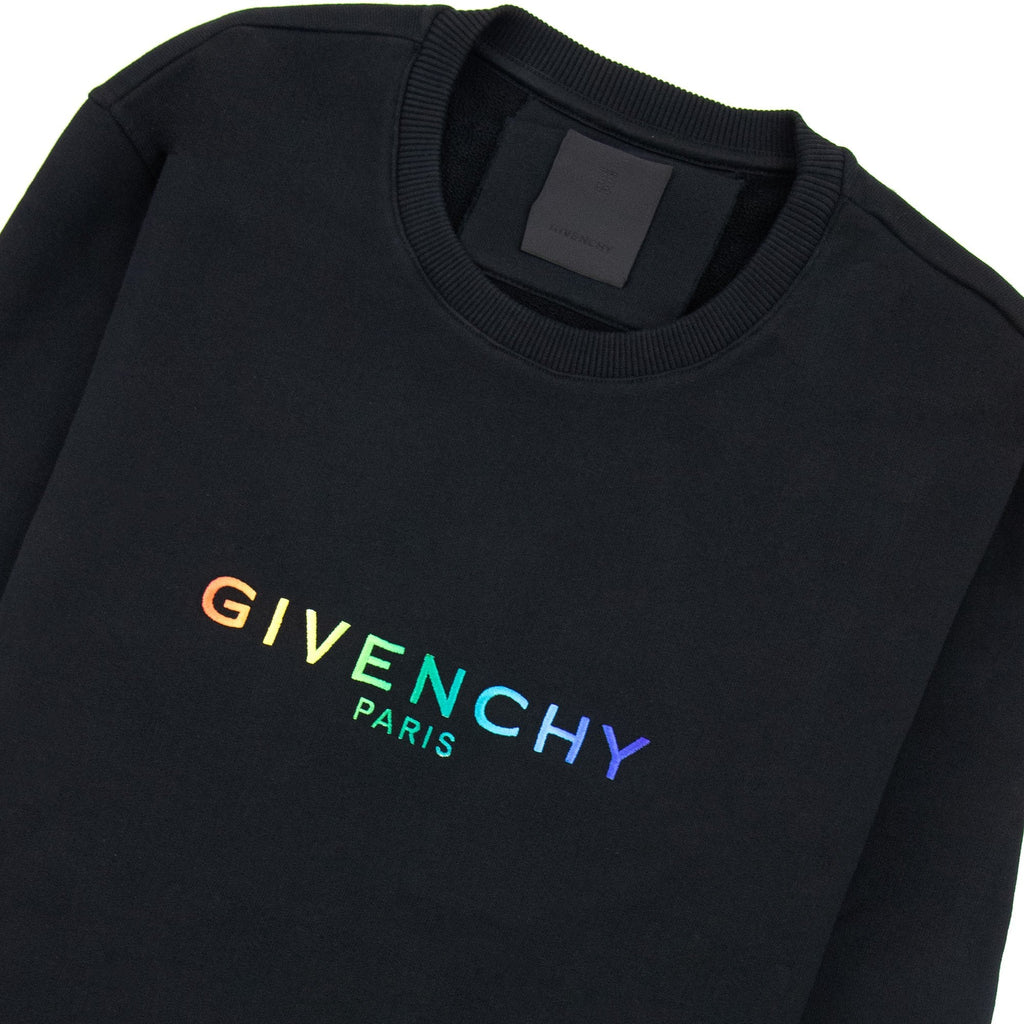 Givenchy Embroidered Multi Colour Sweat Black