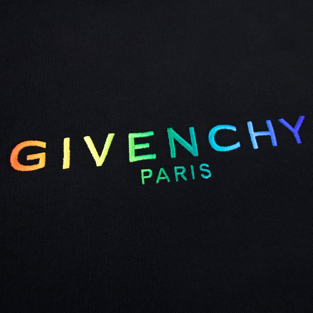 Givenchy Embroidered Multi Colour Sweat Black