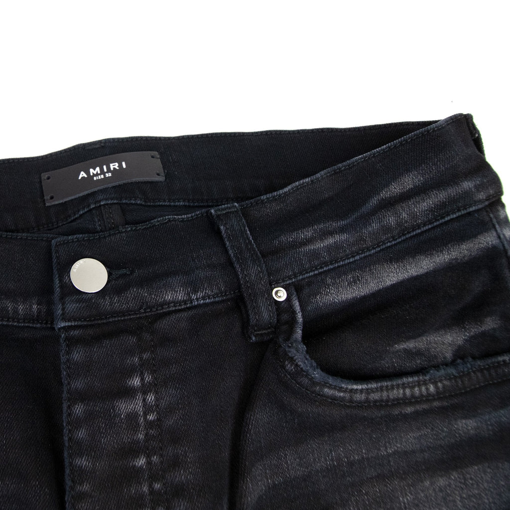 Amiri Ultra Suede Mx1 Jean Aged Black