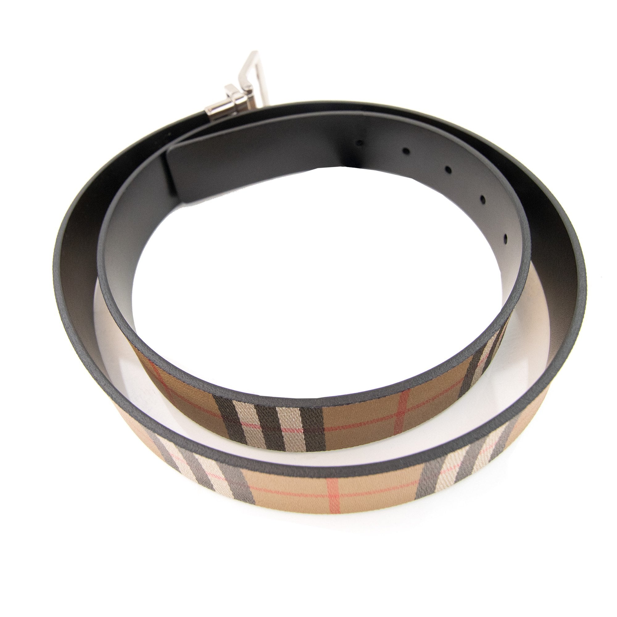 Burberry Clark Reversible Leather Belt Black