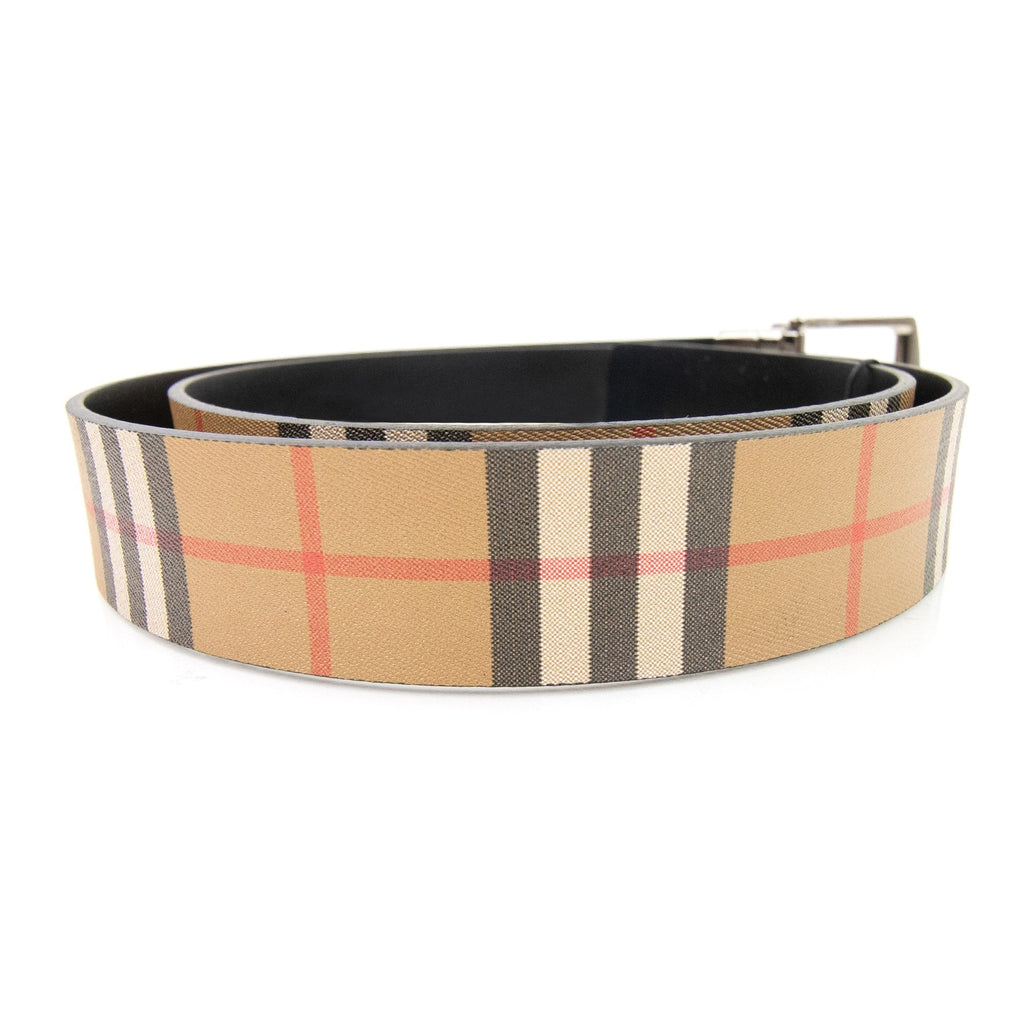 Burberry Clark Reversible Leather Belt Black