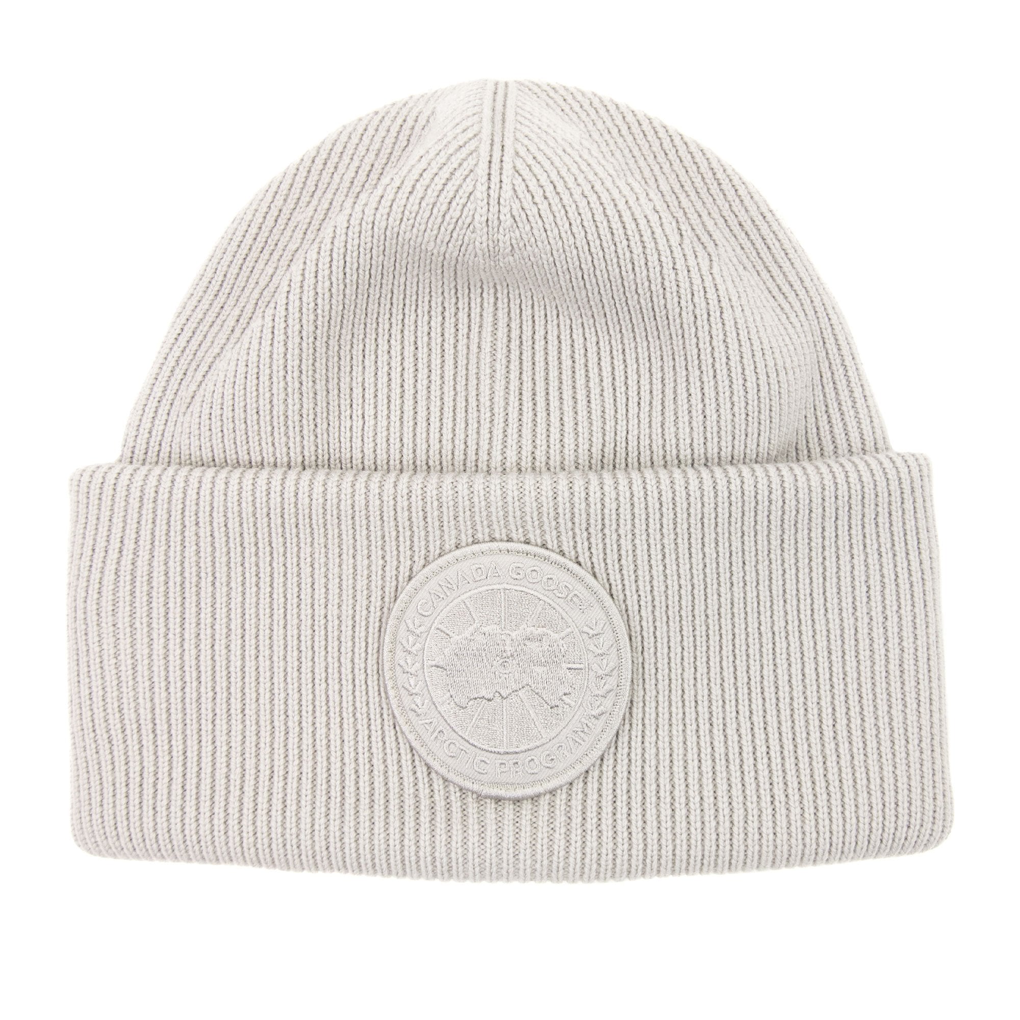 Canada Goose Arctic Dics Rib Garment Dyed Beanie Limestone 432