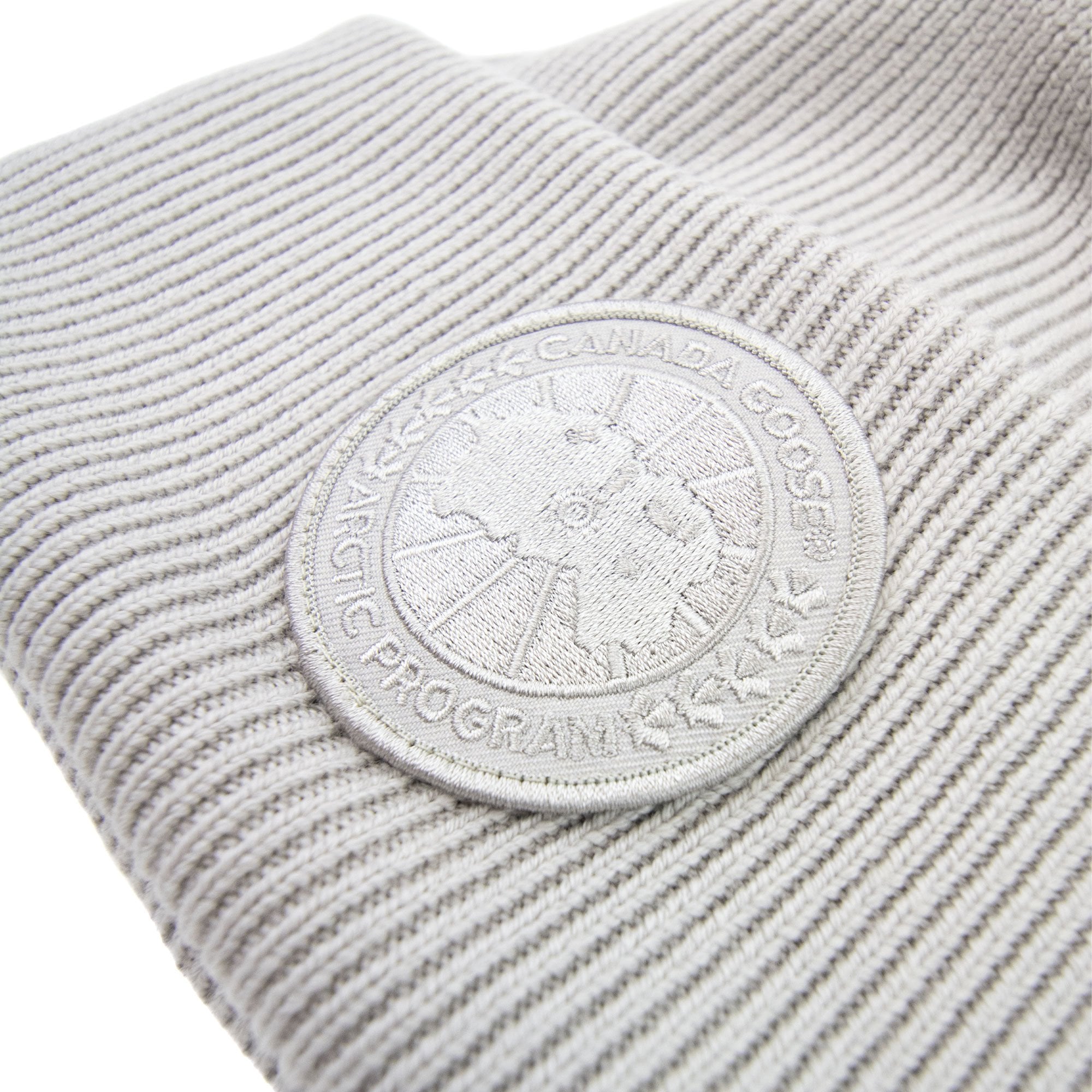 Canada Goose Arctic Dics Rib Garment Dyed Beanie Limestone 432