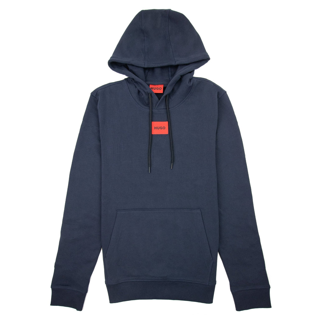 Hugo Daratschi214 Logo Hoodied Sweatshirt Dark Blue 405