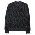 Fendi All-over Diagonal Jacquard Ff Knit Black