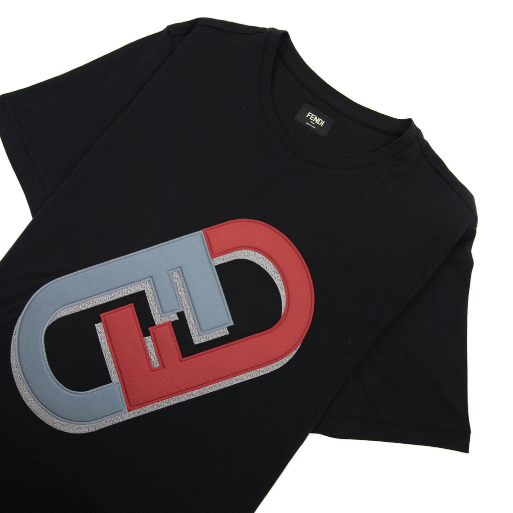 Fendi Olock Motif T-shirt Black