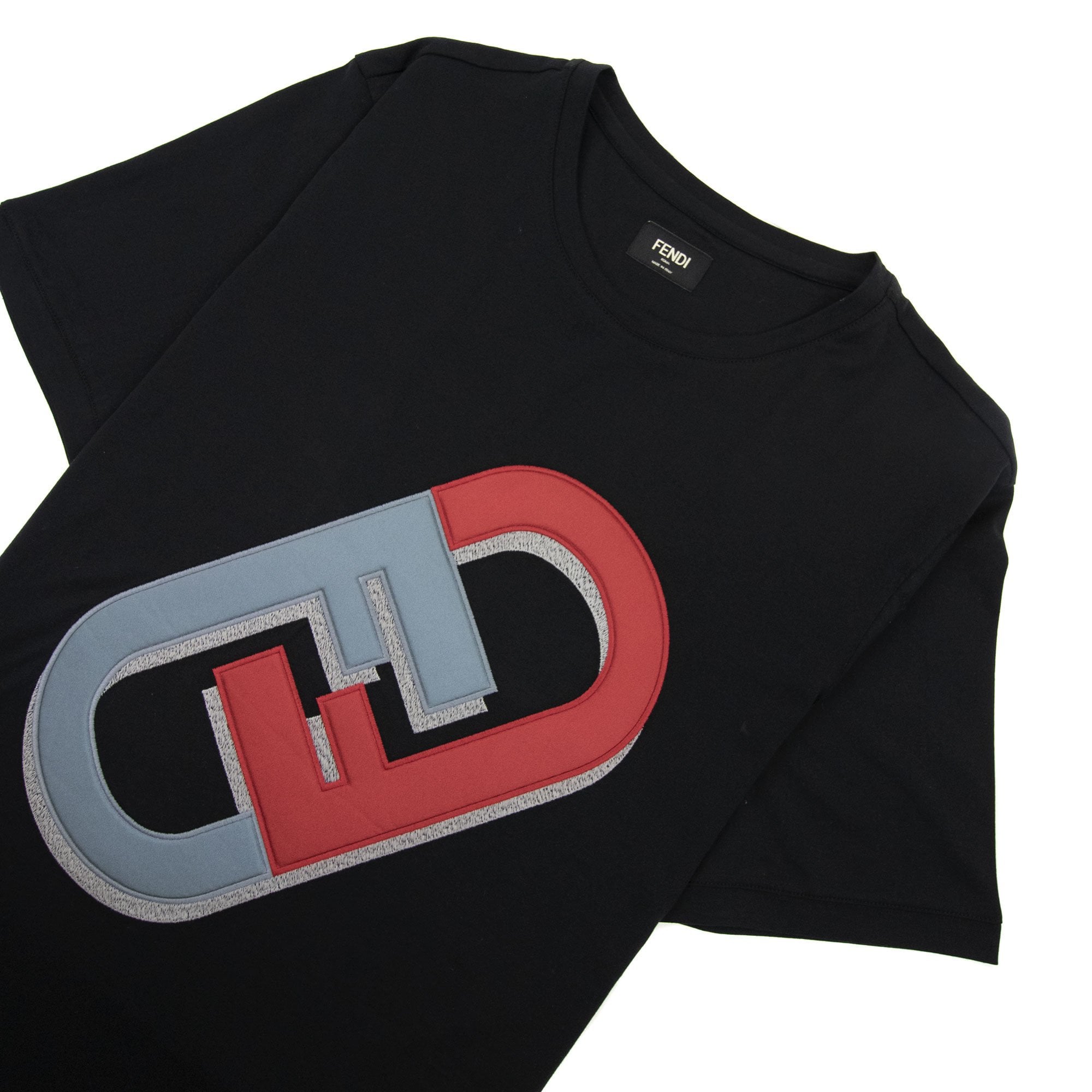 Fendi Olock Motif T-shirt Black