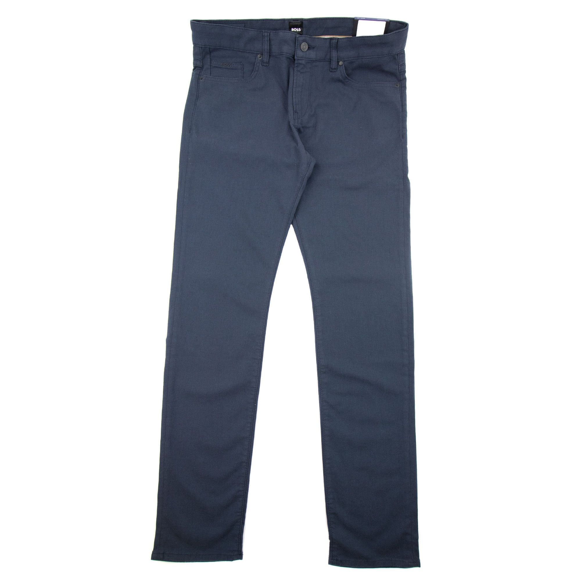 Hugo Boss Delaware3-1-20 Micro Structured Stretch Jean Dark Blue 001