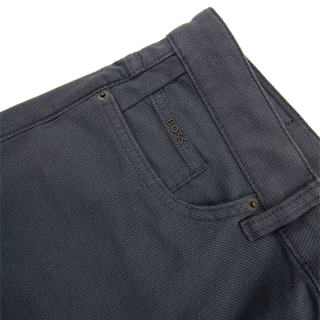 Hugo Boss Delaware3-1-20 Micro Structured Stretch Jean Dark Blue 001