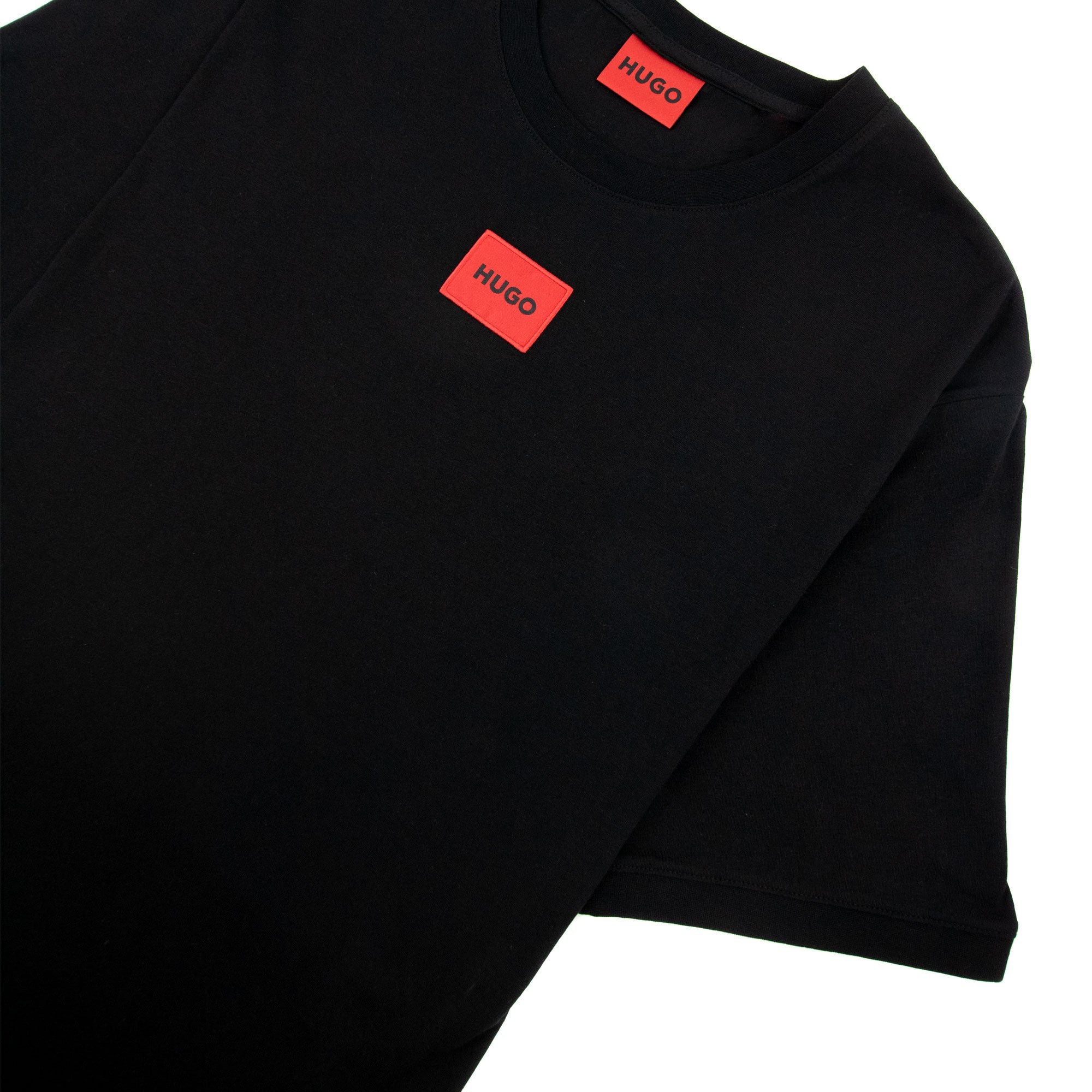 Hugo Diragolino212 Logo T Shirt Black 001