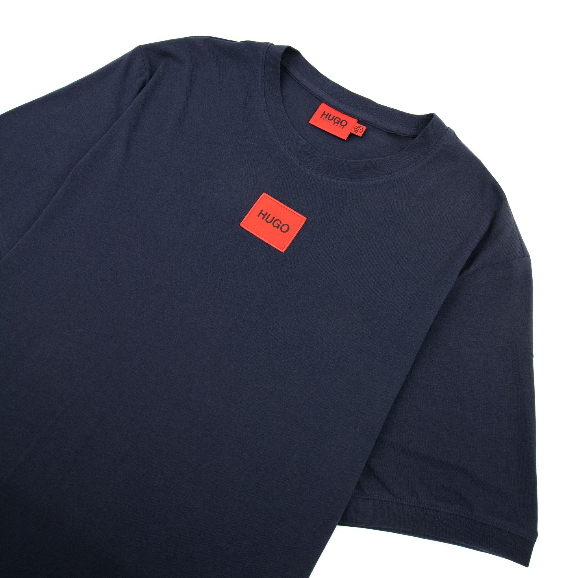 Hugo Diragolino212 Logo T Shirt Dark Blue 405
