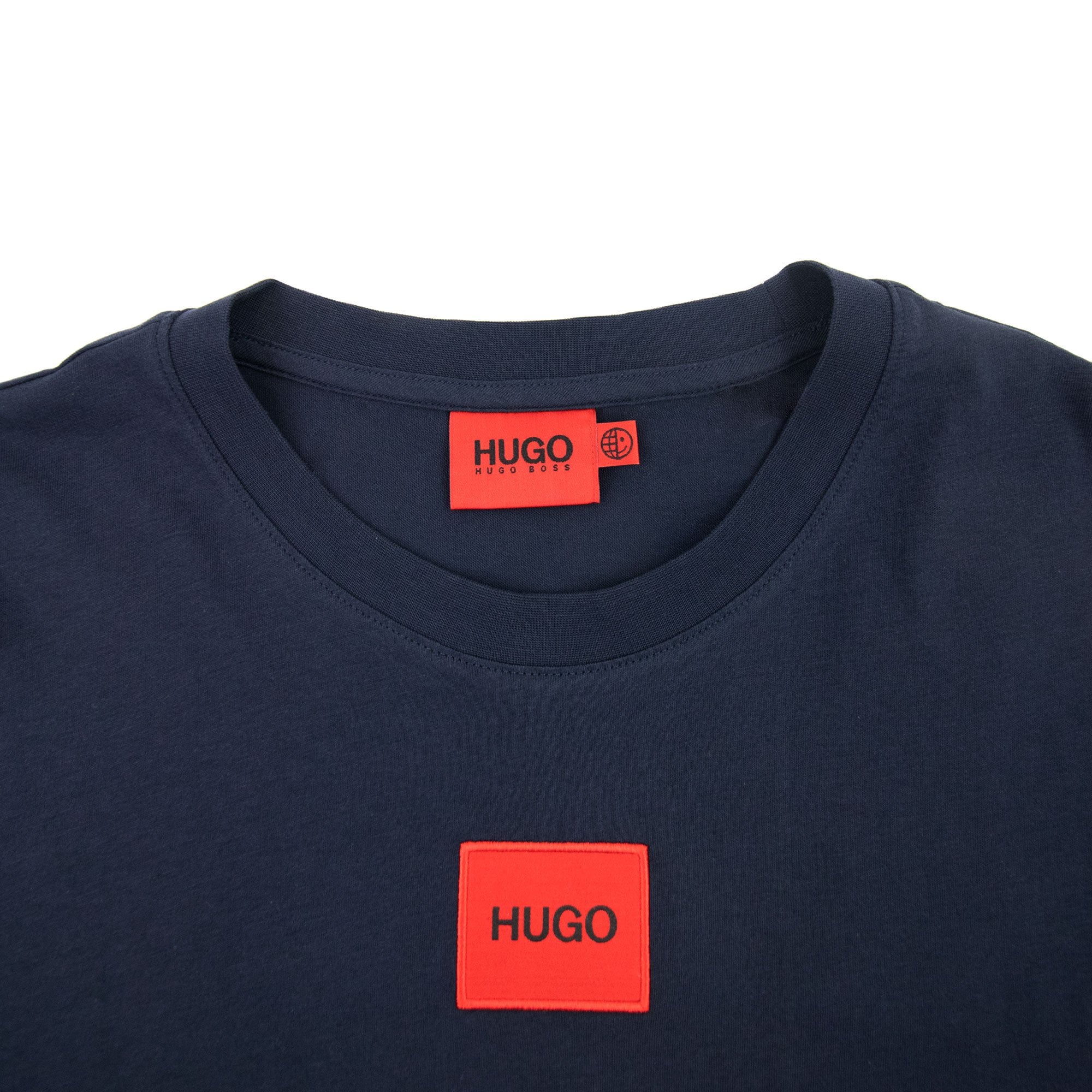 Hugo Diragolino212 Logo T Shirt Dark Blue 405