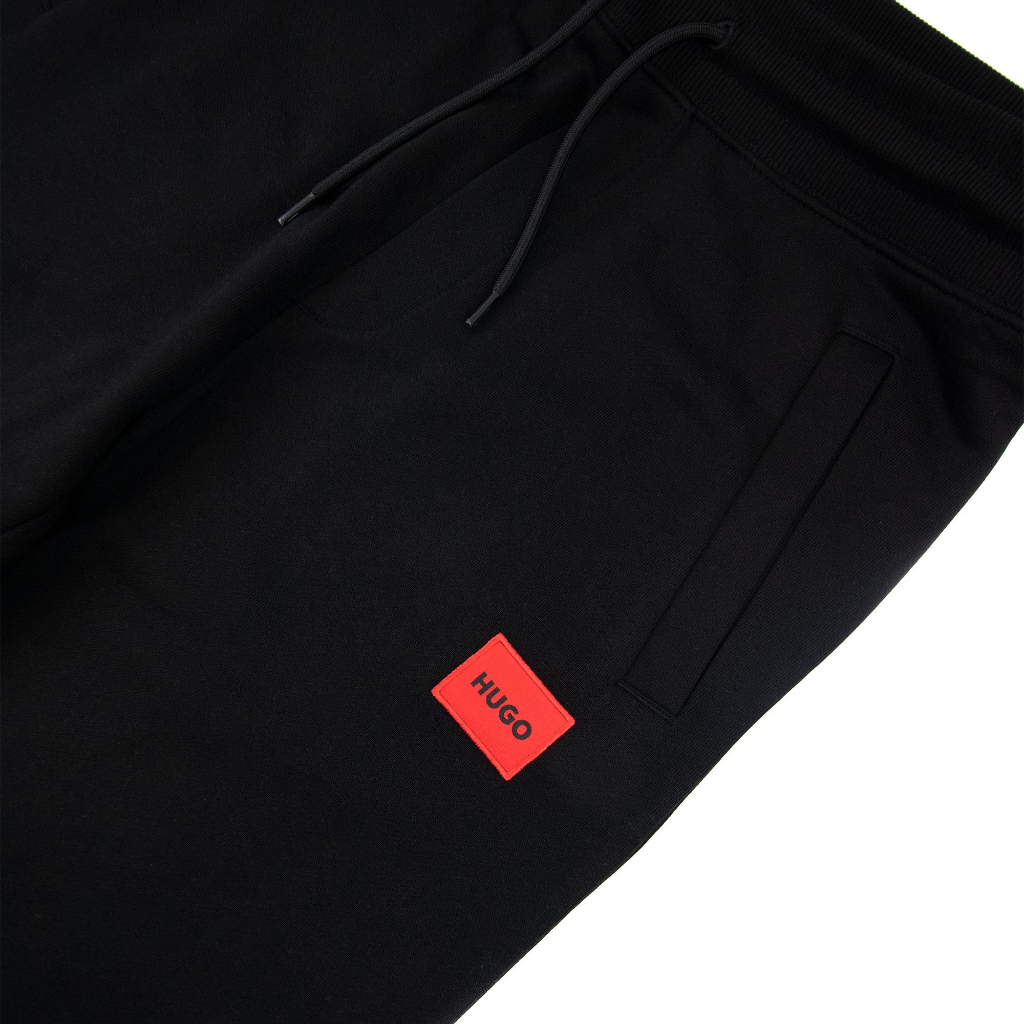 Hugo Doak212 Patch Logo Tracksuit Pants Black 001