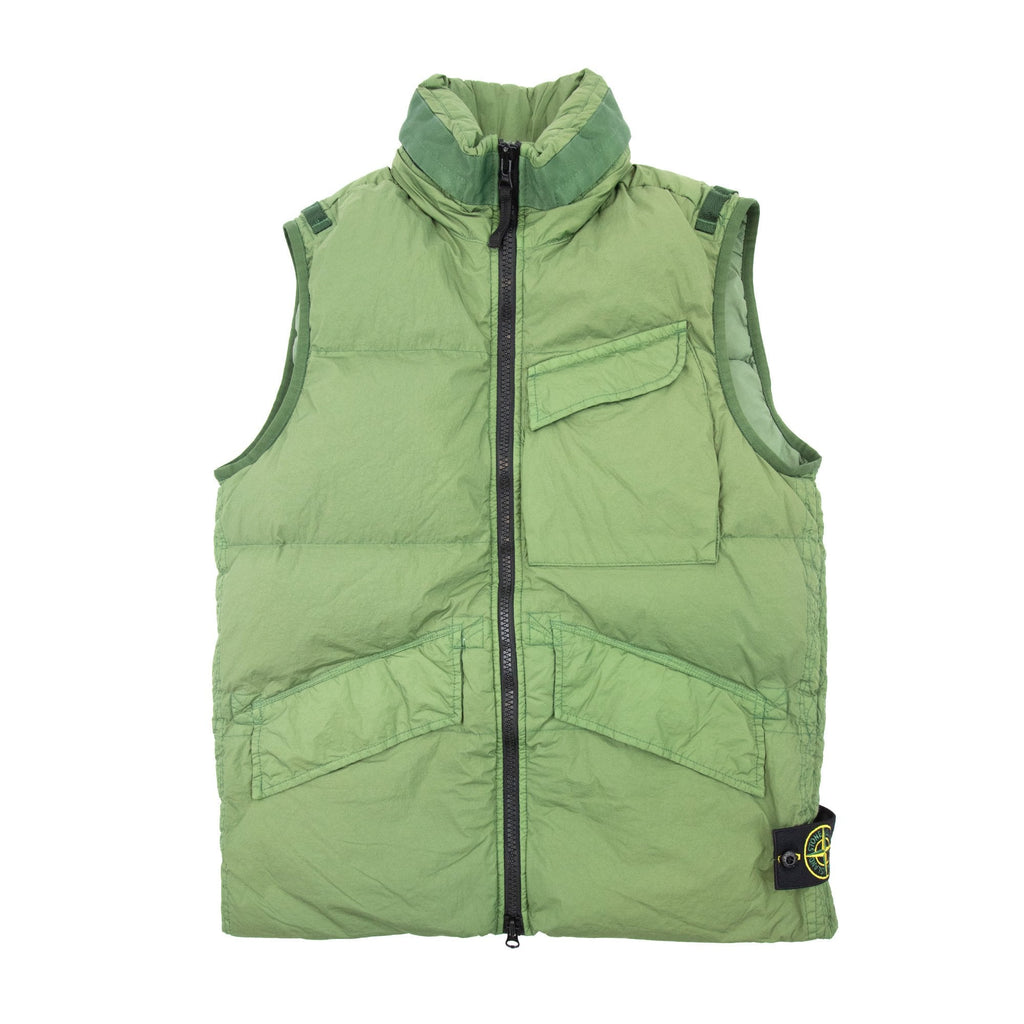 Stone Island G0123 Garment Dyed Crinkle Reps R-ny Down Khaki V0058