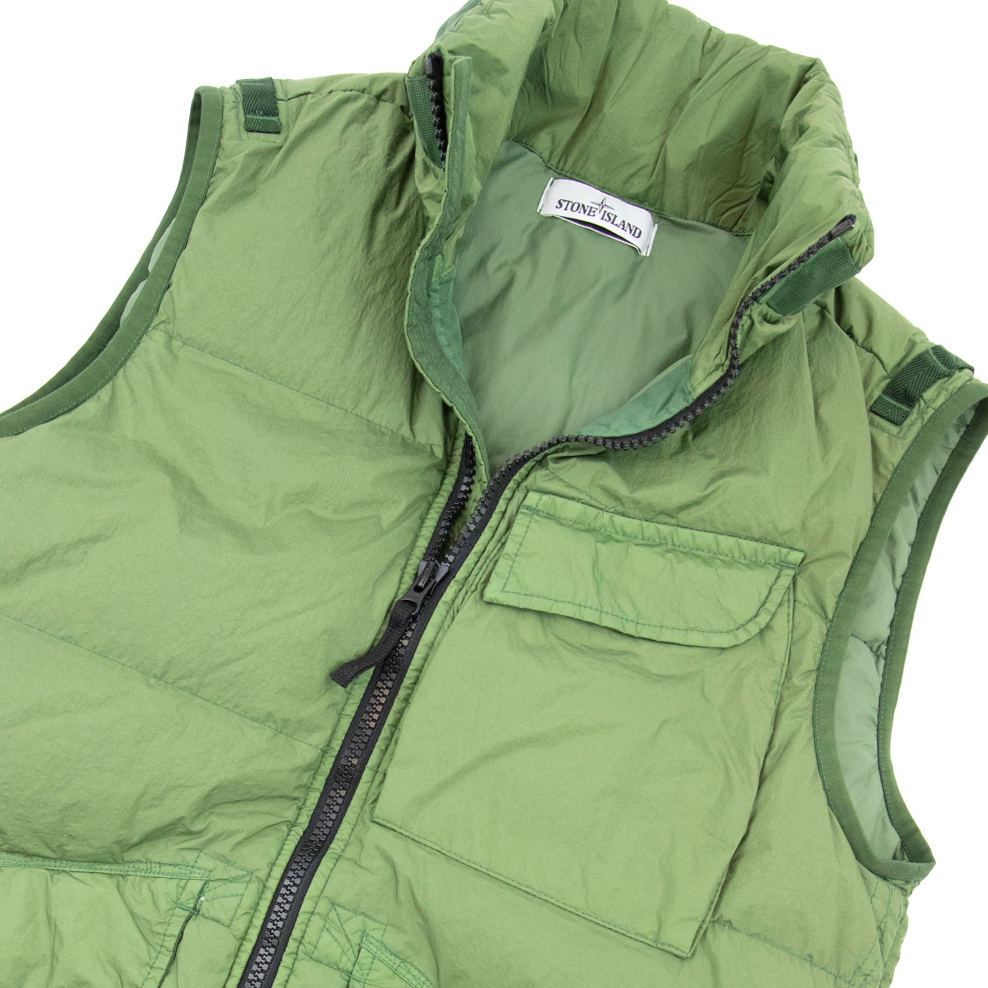 Stone Island G0123 Garment Dyed Crinkle Reps R-ny Down Khaki V0058