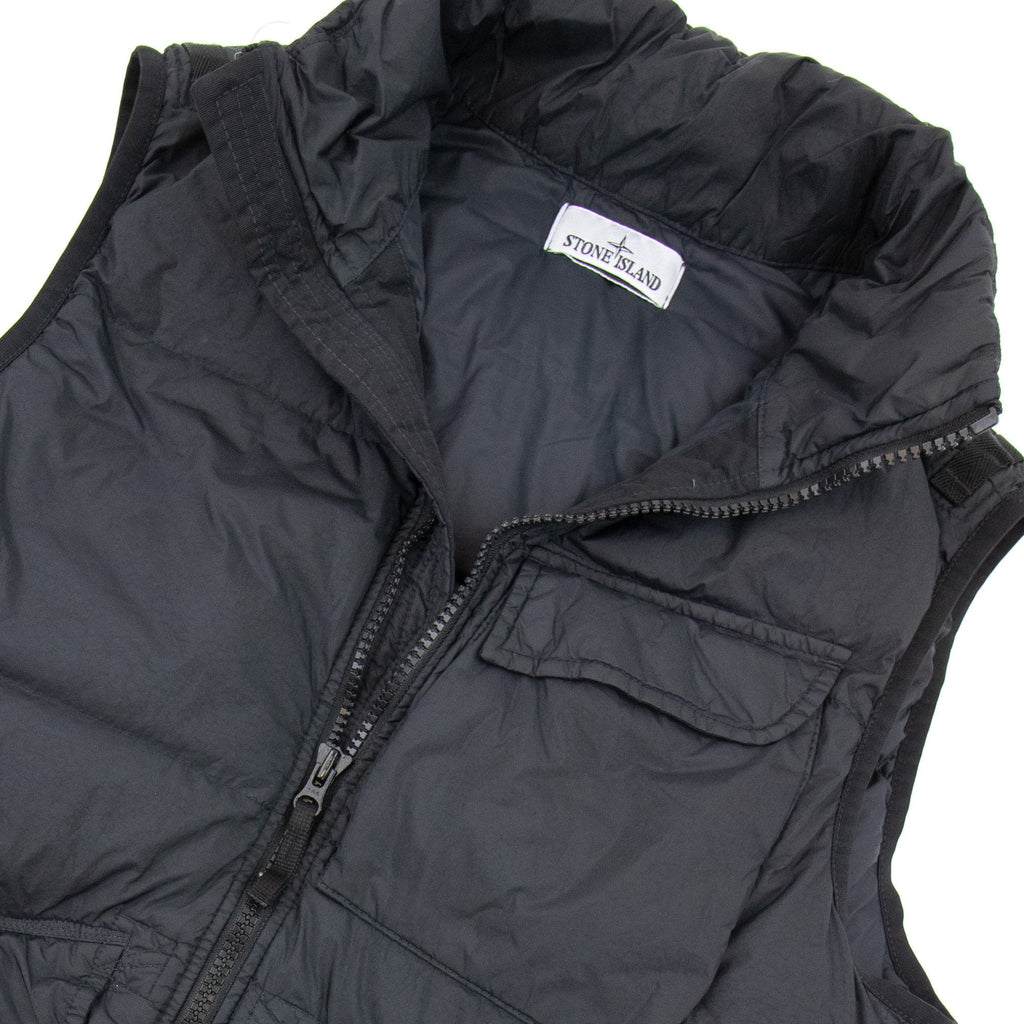 Stone Island G0123 Garment Dyed Crinkle Reps R-ny Down Black V0029