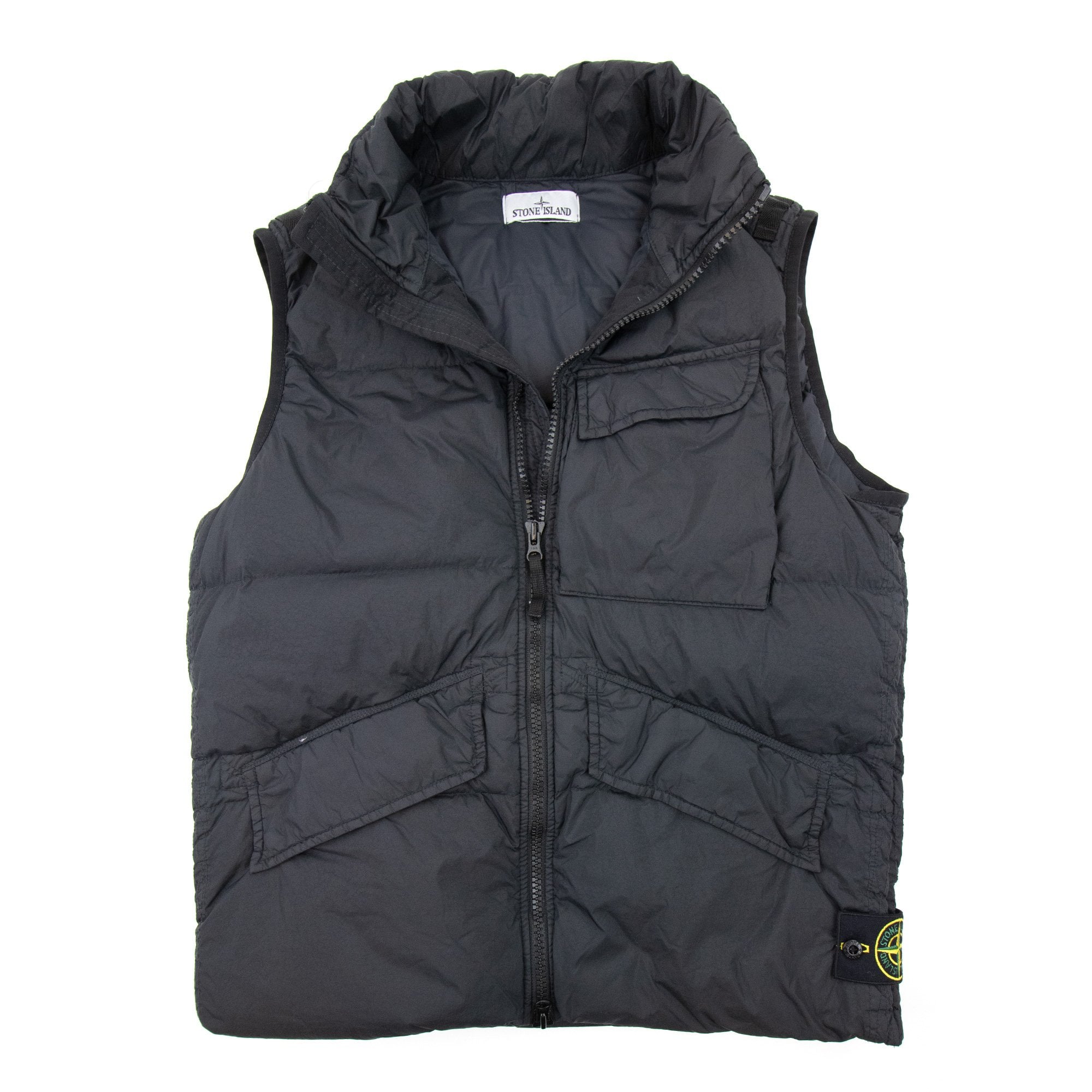 Stone Island G0123 Garment Dyed Crinkle Reps R-ny Down Black V0029