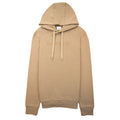 Burberry Logo Print Cotton Hoodied Sweatshirt Camel