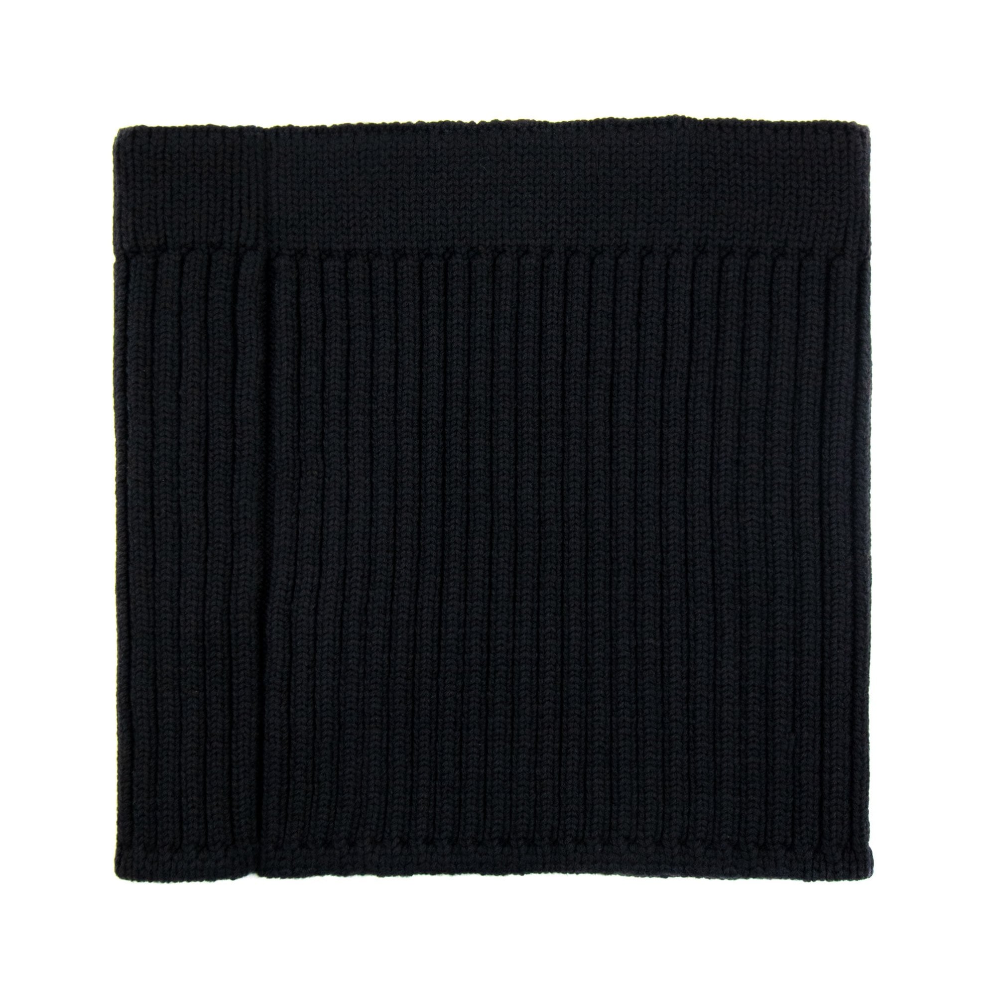 Stone Island Junior N15a9 Logo Patch Ribbed Snood Black V0029