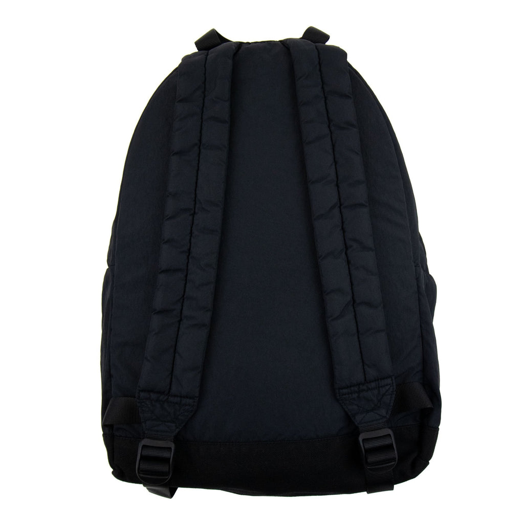 Stone Island Junior Logo Patch Zip Up Backpack Black V0029