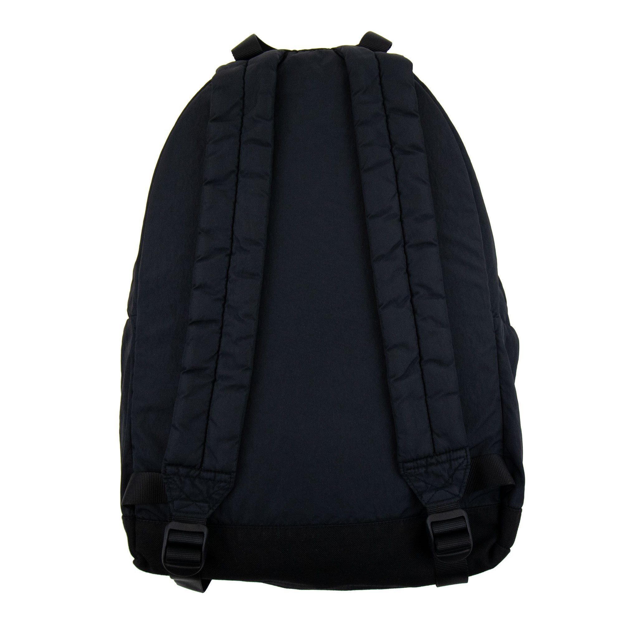 Stone Island Junior Logo Patch Zip Up Backpack Black V0029