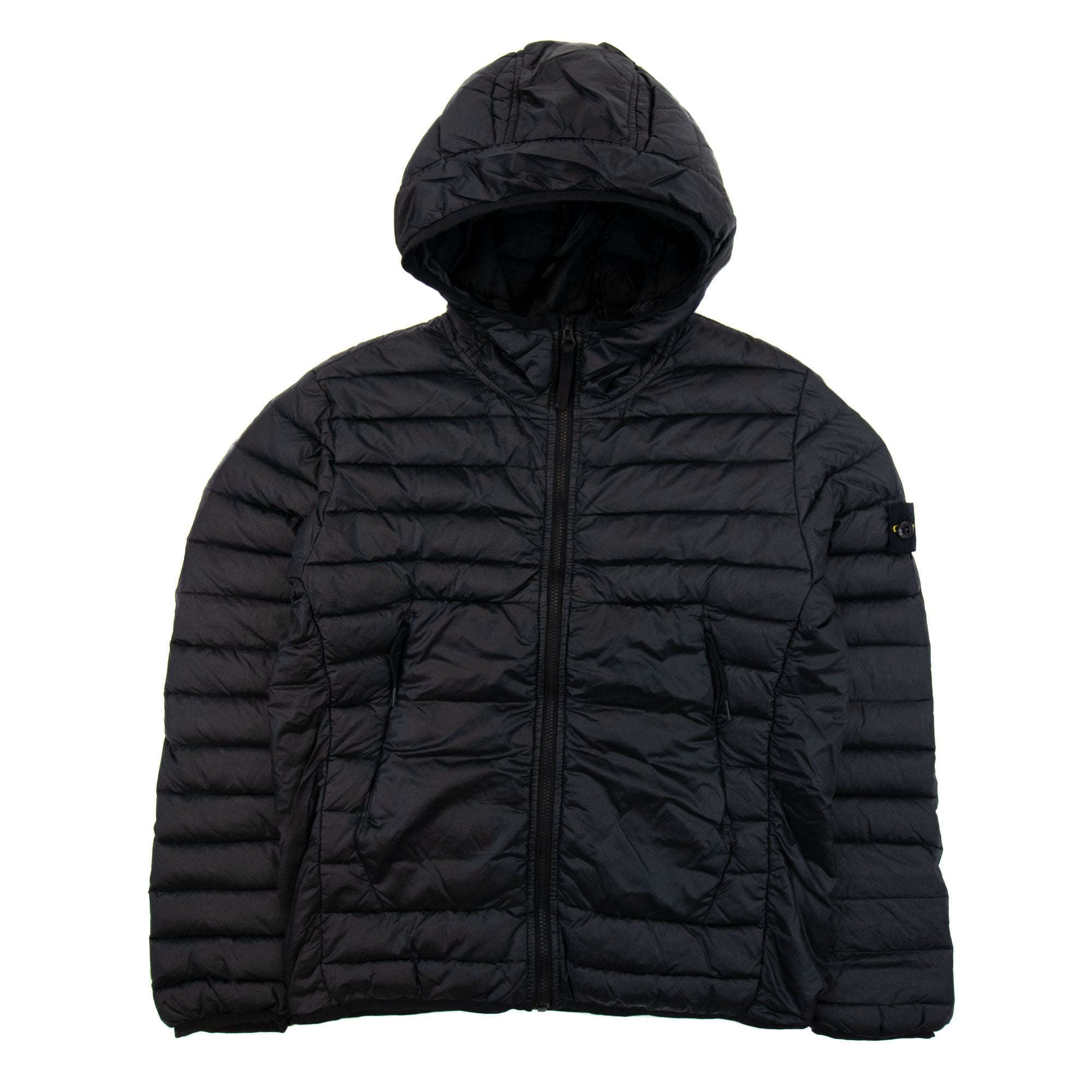 Stone Island Junior 40932 Loom Woven Chambers Nylon Jacket Black V0029