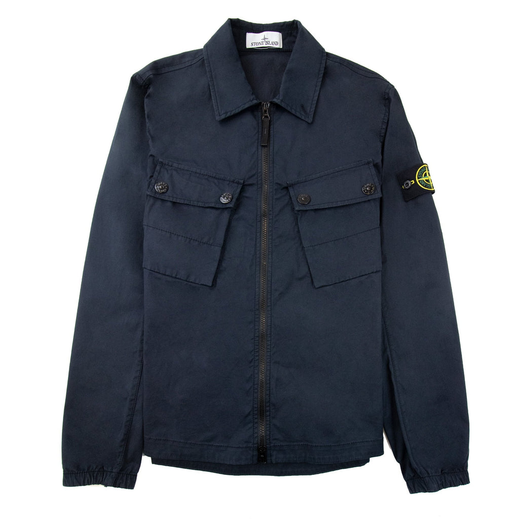 Stone Island 10910 Double Pocket Overshirt Navy Blue V0020