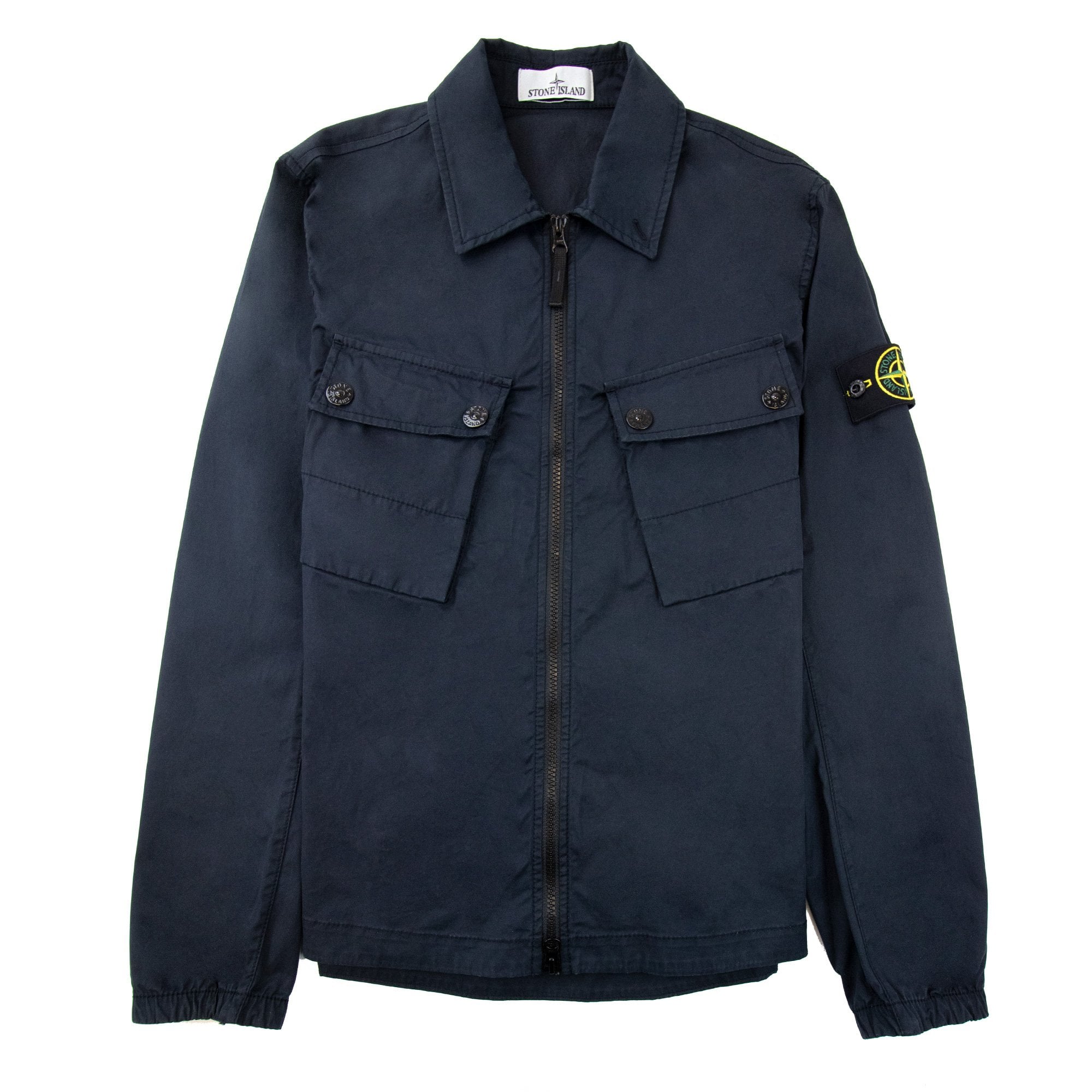 Stone Island 10910 Double Pocket Overshirt Navy Blue V0020