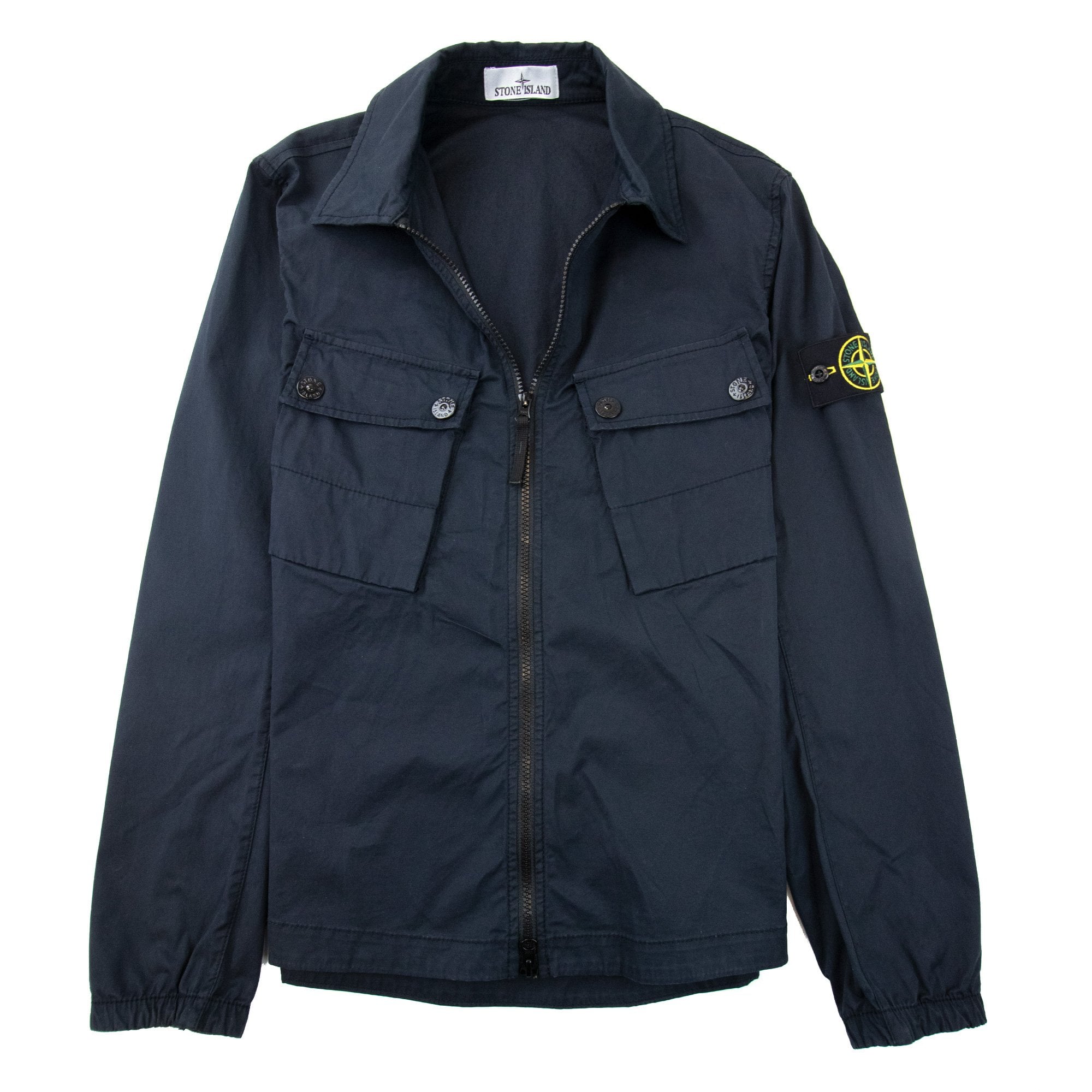 Stone Island 10910 Double Pocket Overshirt Navy Blue V0020