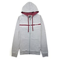 Hugo Boss Authentic Stripe Logo Zip Up Hoody Grey 033