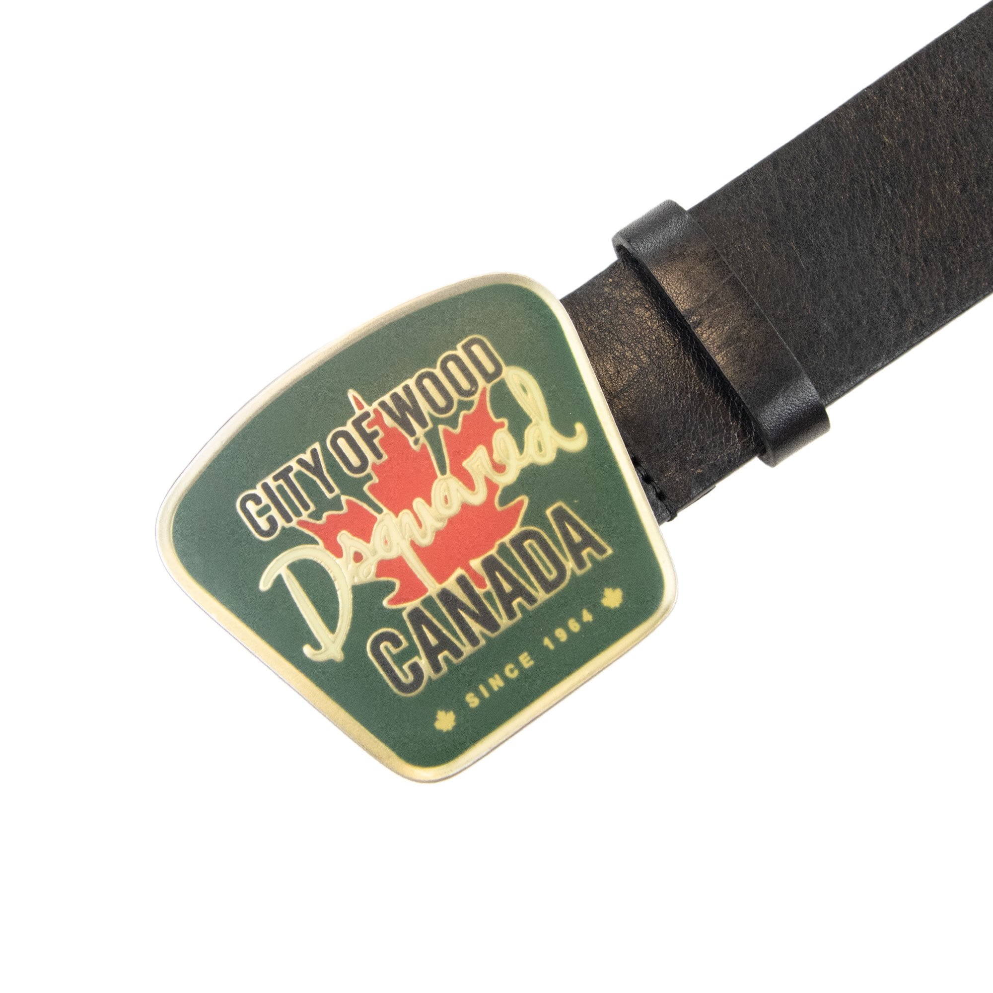 Dsquared2 City Of Wood Buckle Belt Black