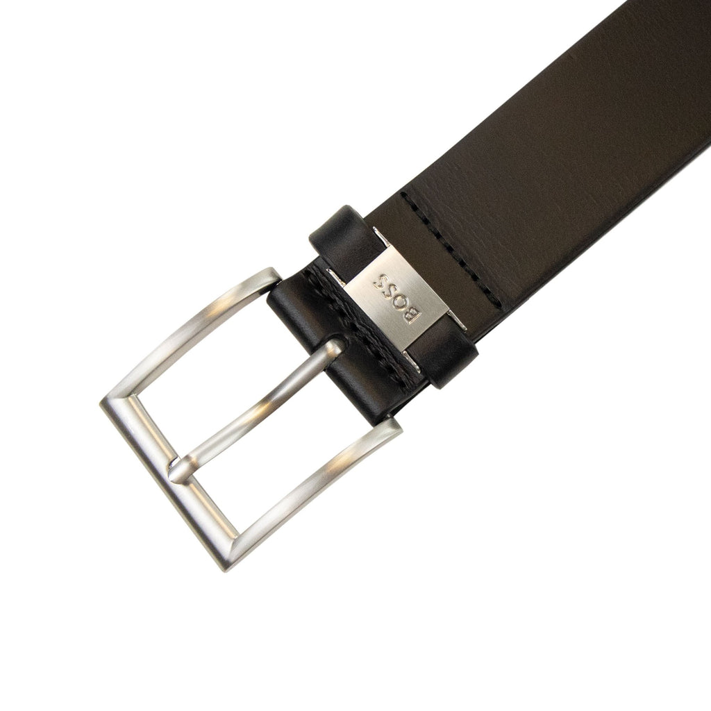 Hugo Boss Connio Branded Metal Trim Belt Black 001