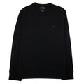 Emporio Armani Double-jersey Sweatshirt With Micro Logo Patch Black