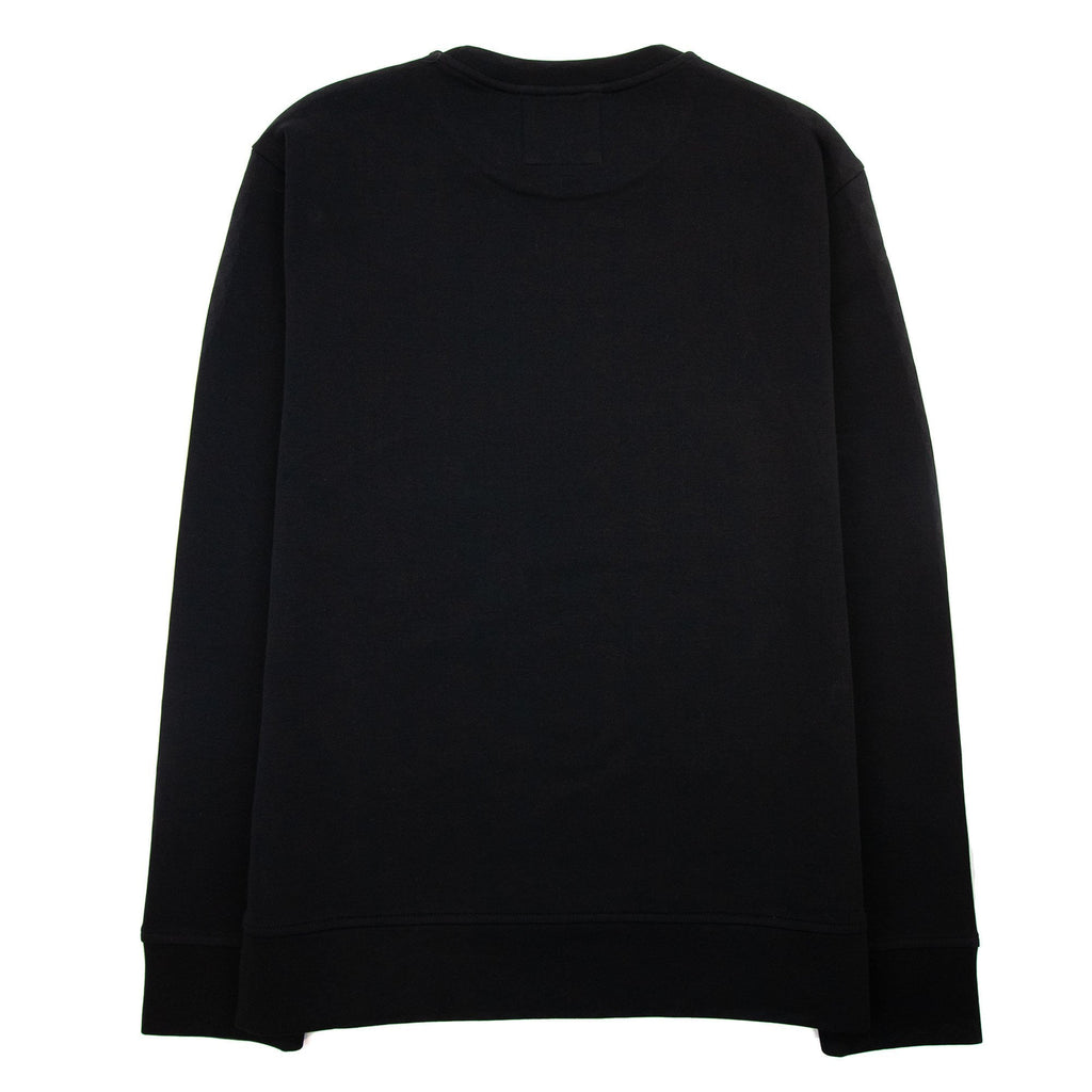 Emporio Armani Double-jersey Sweatshirt With Micro Logo Patch Black