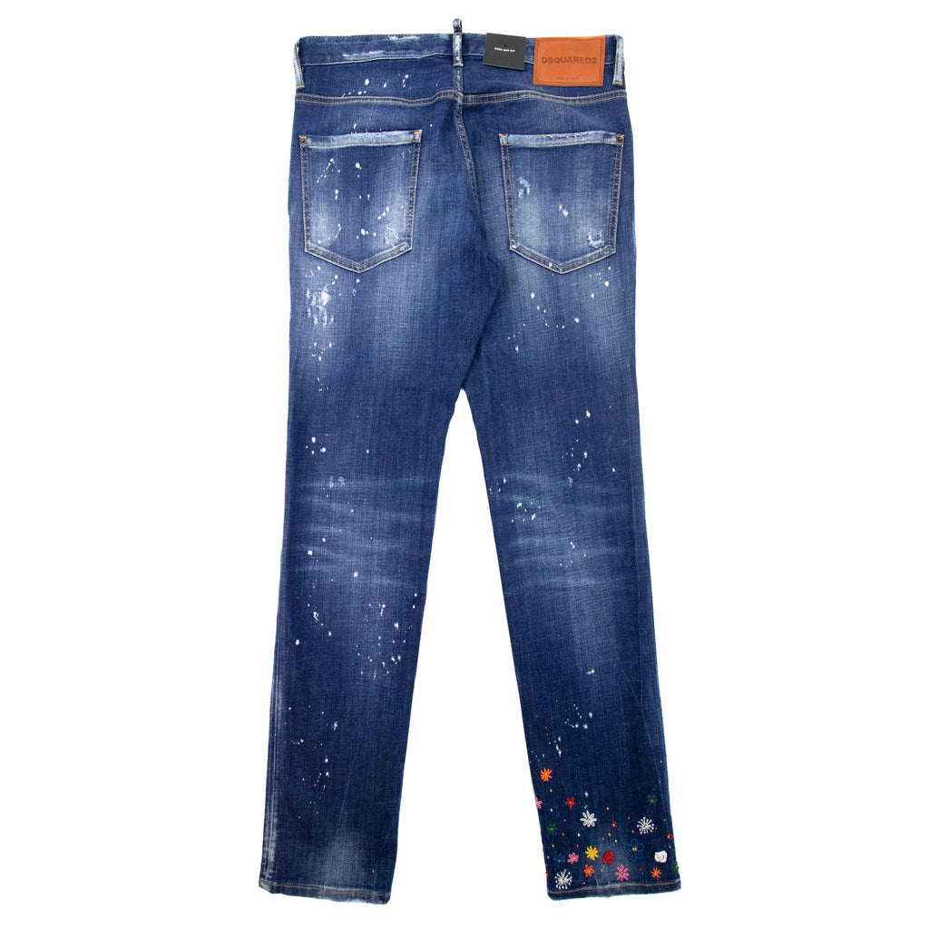 Dsquared2 Medium Patch Broken Wash Roadie Jeans Denim 470