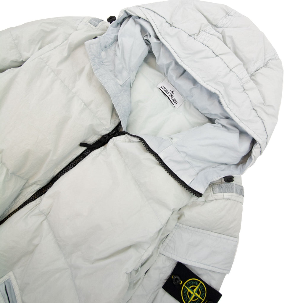 Stone Island 40223 Garment Dyed Crinkle Reps R-ny Down Pearl Grey V0061