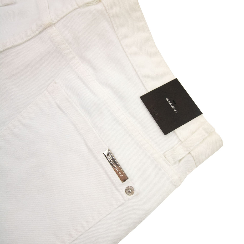 Dsquared2 Stretch Slim Fit Jeans White 100