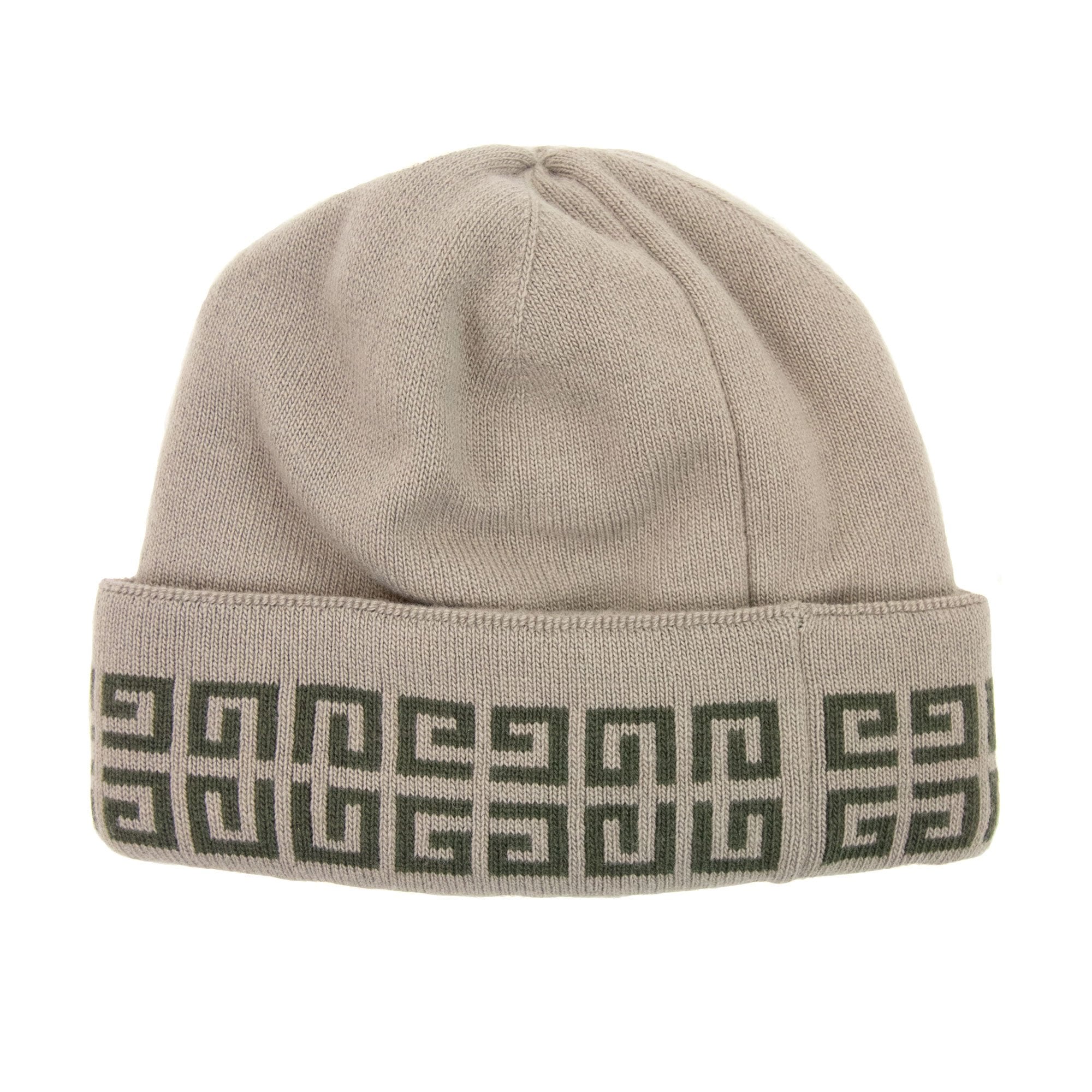 Givenchy 4g Motif Wool Beanie Camel