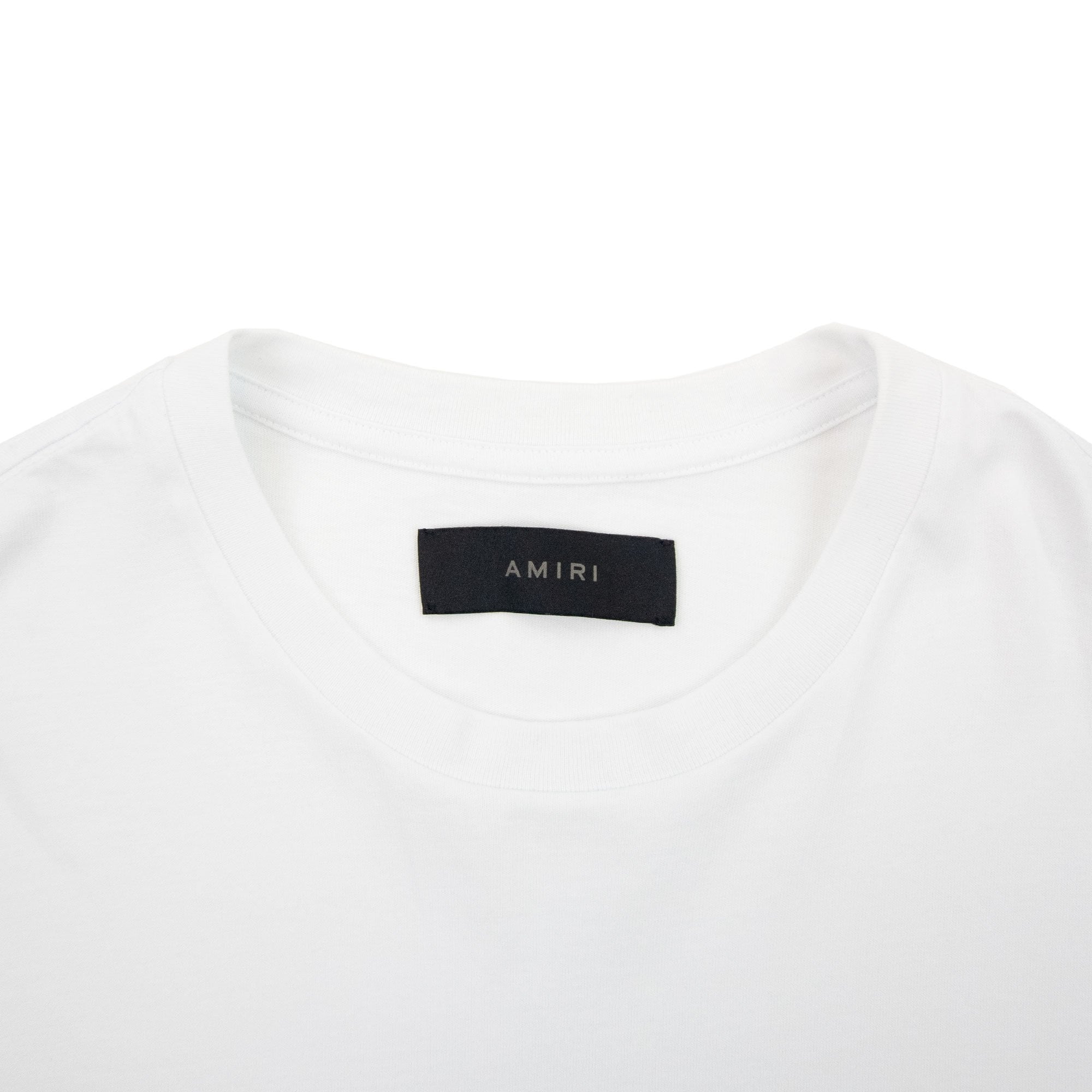 Amiri Ma Bar Cotton T Shirt White