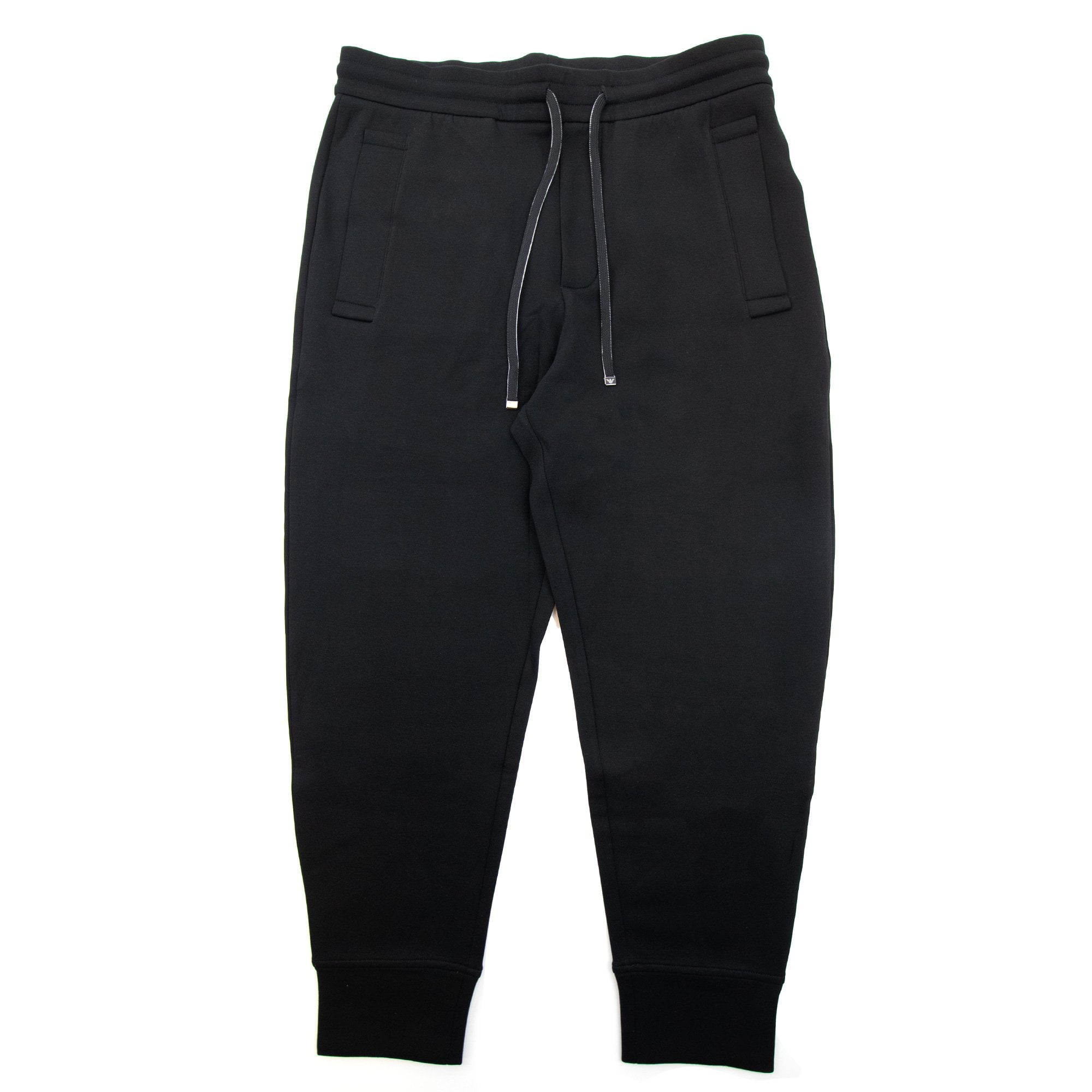 Emporio Armani Double Jersey Jogging Pants Black