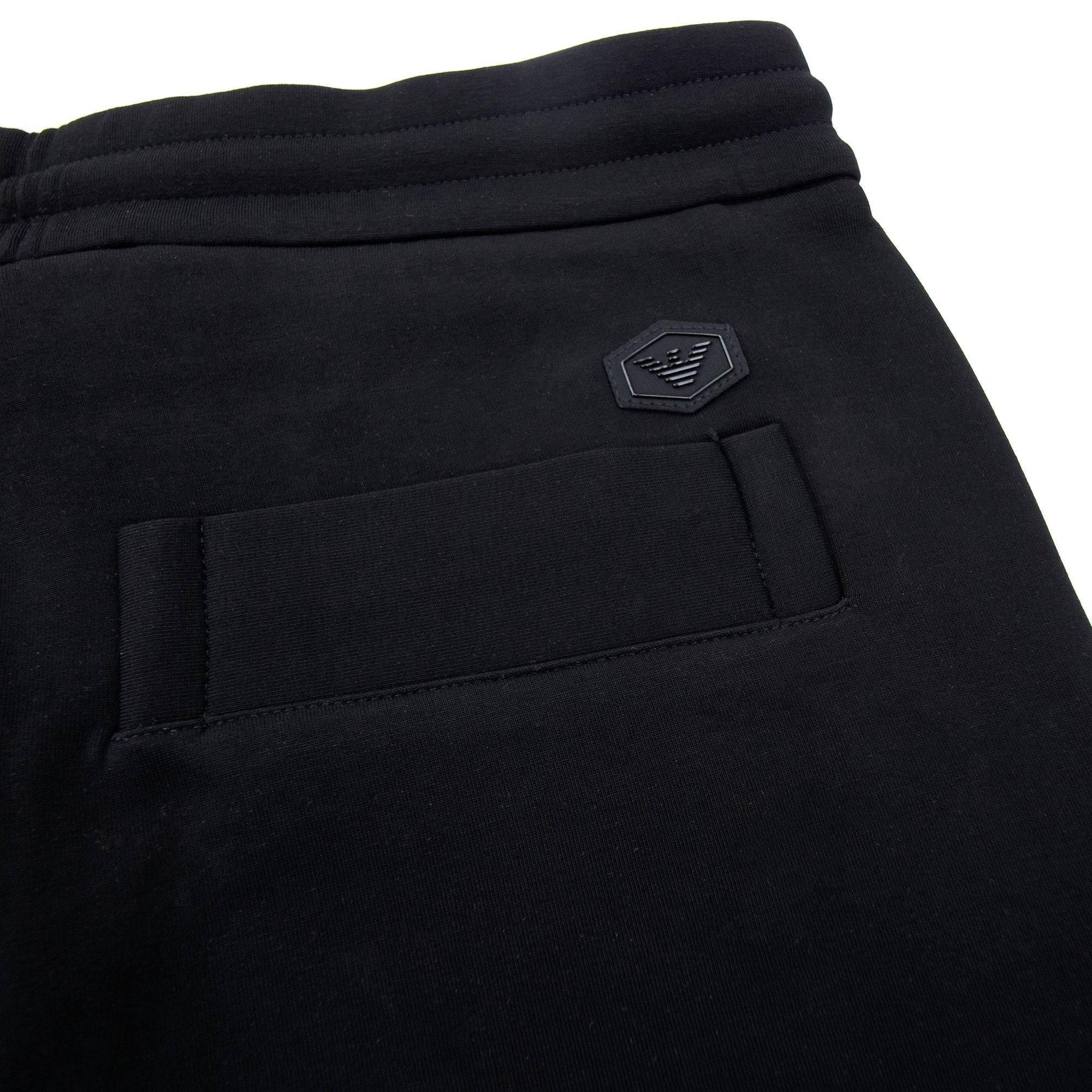 Emporio Armani Double Jersey Jogging Pants Black