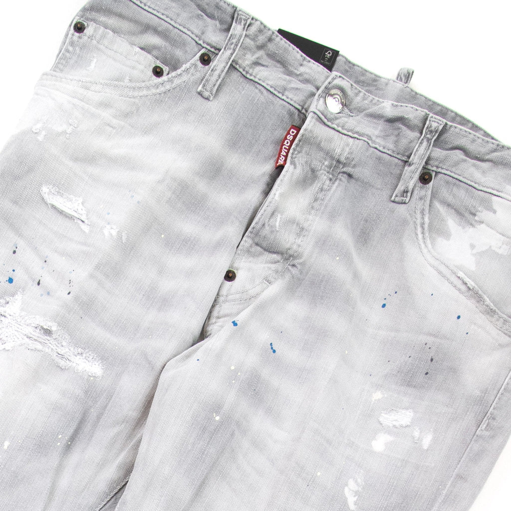 Dsquared2 Cool Guy Multi Paint Jean Light Grey