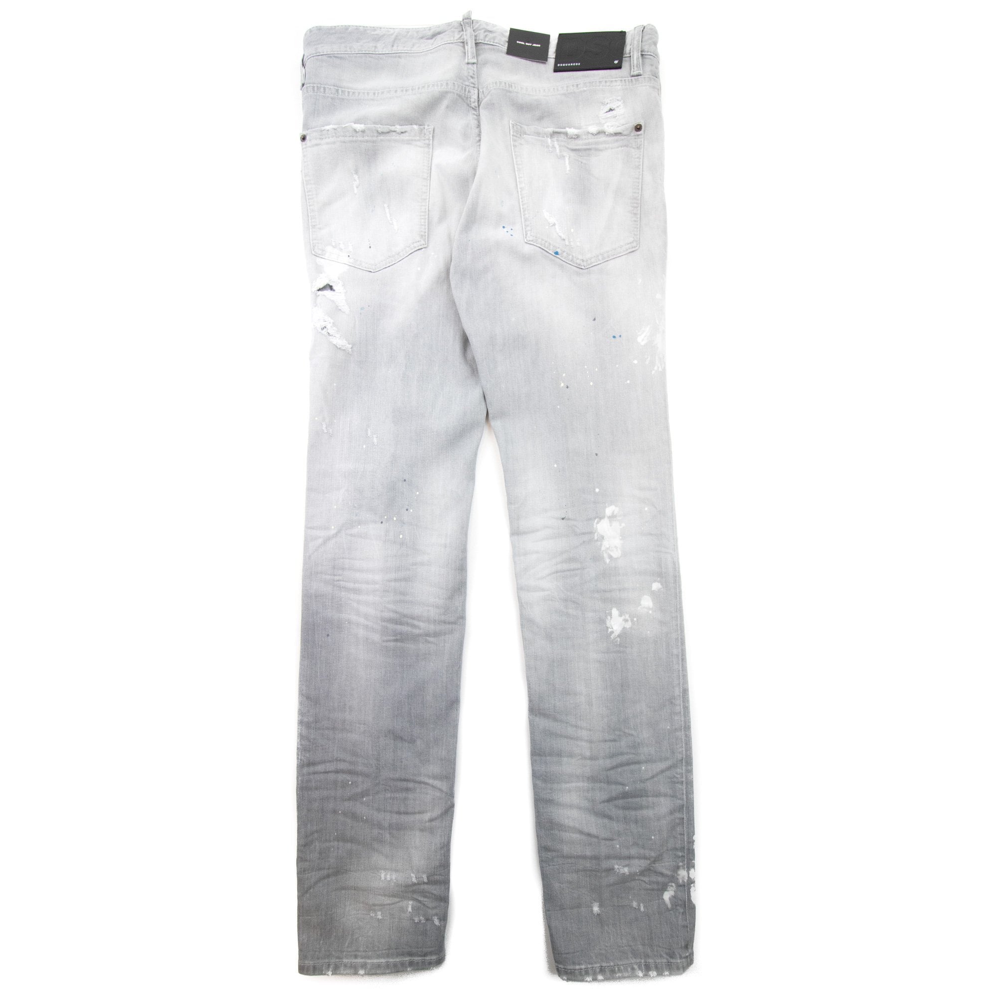 Dsquared2 Cool Guy Multi Paint Jean Light Grey