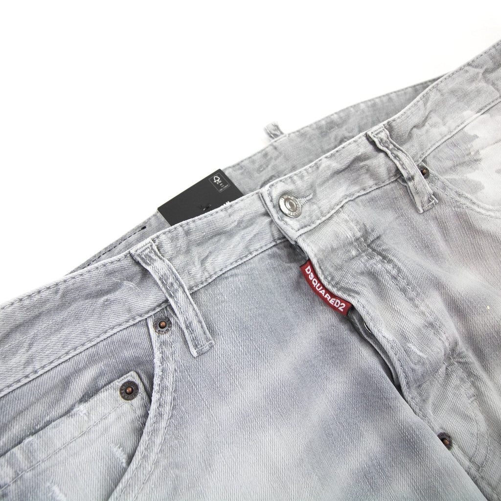 Dsquared2 Cool Guy Multi Paint Jean Light Grey