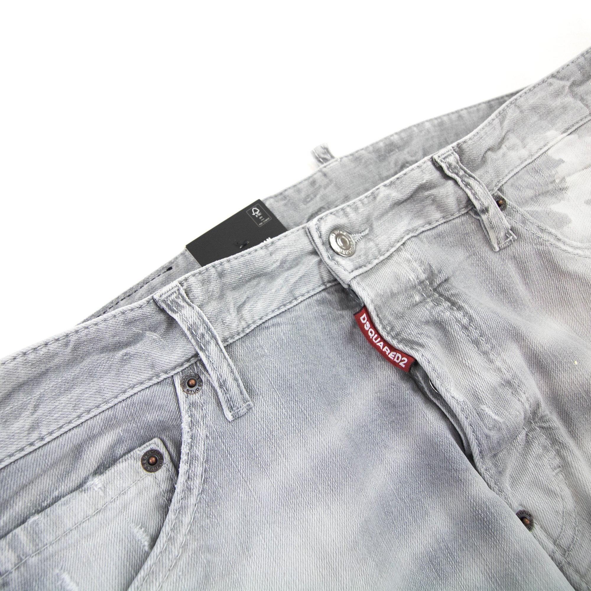 Dsquared2 Cool Guy Multi Paint Jean Light Grey